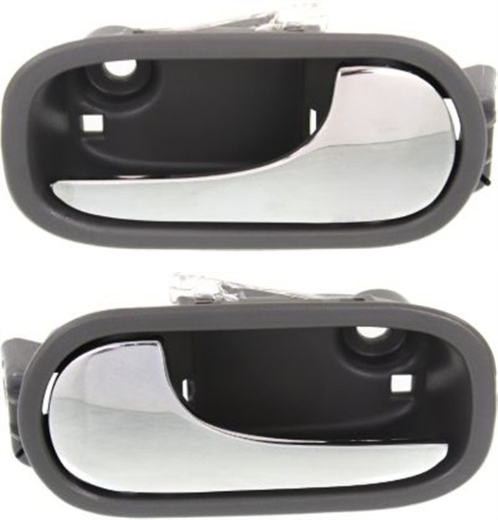 AM MALIBU 08-12 FRONT INTERIOR DOOR HANDLE RH AND LH Chrme Lvr+Gray Hsg Titanium Plastic w LED Exc.Classic SKU SET REPCV462329 OEM 25802854-25802855