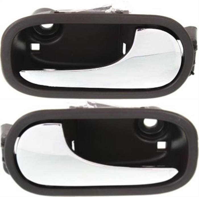 AM MALIBU 08-12 FRONT INTERIOR DOOR HANDLE RH AND LH Chrme Lvr+Brwn Hsg Cashmere Plastic w LED Exc.Classic SKU SET REPCV462331 OEM 20808800-20808799
