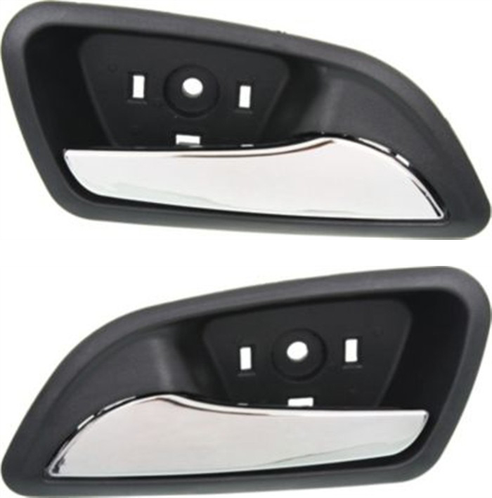 AM CRUZE 11-15 CRUZE LIMITED 16-16 FRONT INTERIOR DOOR HANDLE RH AND LH Chrome Lever+Black Housing Ebony Plastic =REAR SKU SET REPCV462353 OEM 95213026-95213025