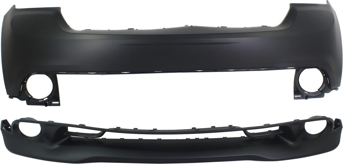 AM DURANGO 11-13 FRONT BUMPER COVER Upper and Lower SKU SET REPD010358P 2 Partslink CH1015108 CH1000991 OEM 68089169AB 68089165AB