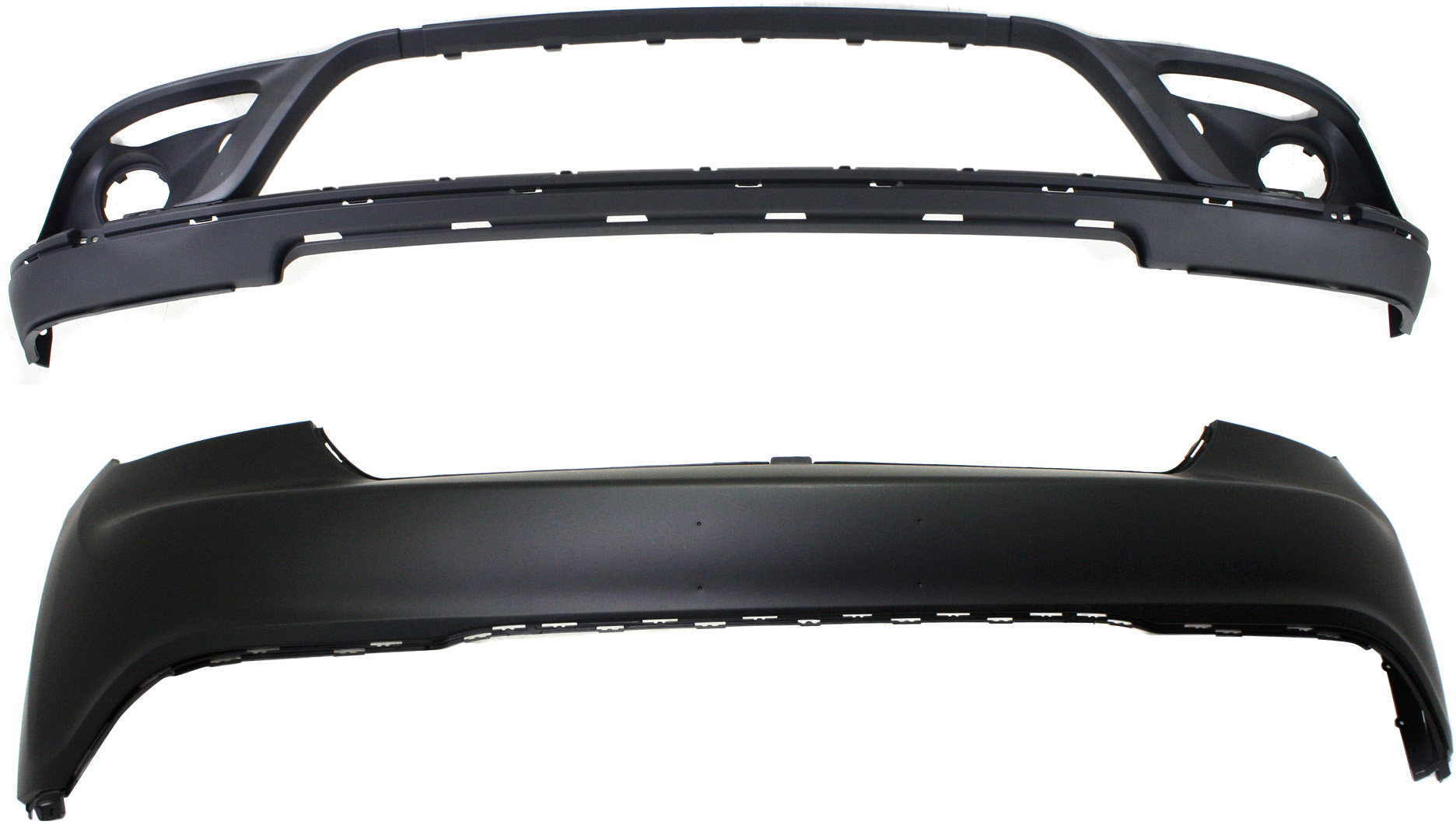 AM DURANGO 14-20 FRONT BUMPER COVER Upper and Lower Set of 2 SKU SET REPD010373P Partslink CH1014118 CH1015118 OEM 1XV03TZZAD 5113672AB