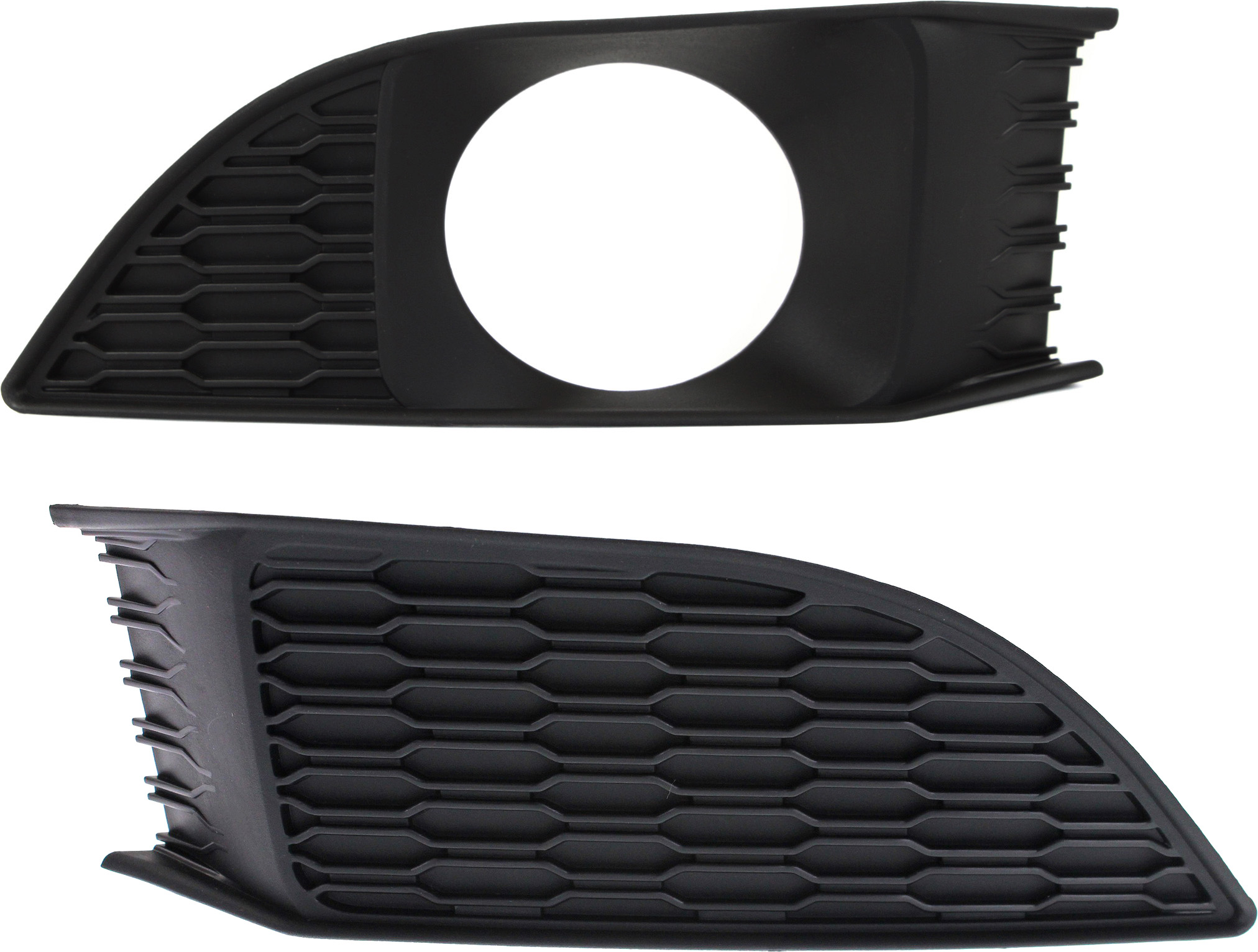 AM CHARGER 11-14 FRONT FOG LAMP MOLDING RH AND LH Textured Black w Adaptive Cruise Contol R T SE SXT Models SKU SET REPD015503 Partslink CH1039132 CH1038132 OEM 5182372AA 68092614AA