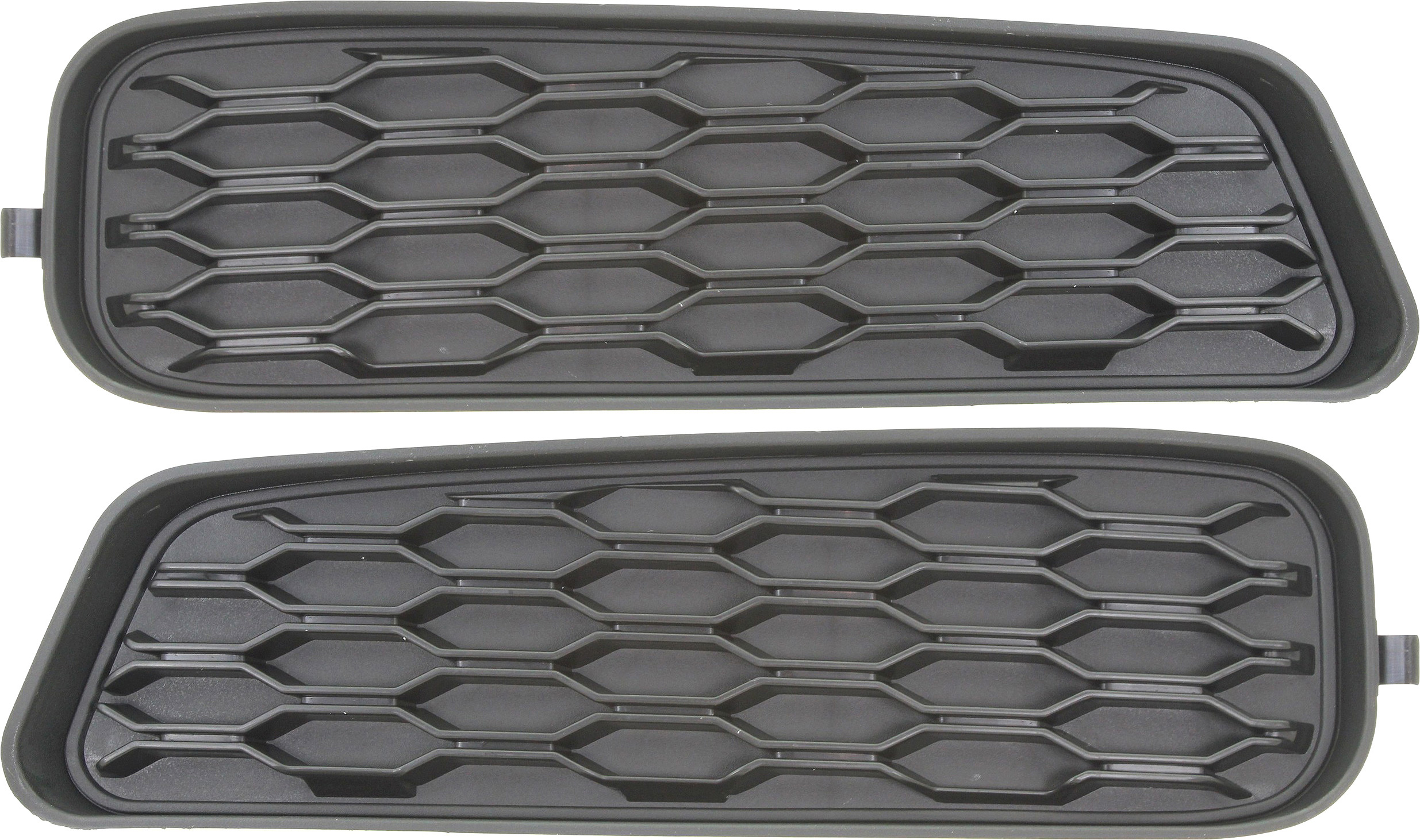 AM AVENGER 11-14 FRONT FOG LAMP COVER RH AND LH Black w o fog light hole SKU SET REPD015505 Partslink CH1039122 CH1038122 OEM 68081996AA 68081997AA