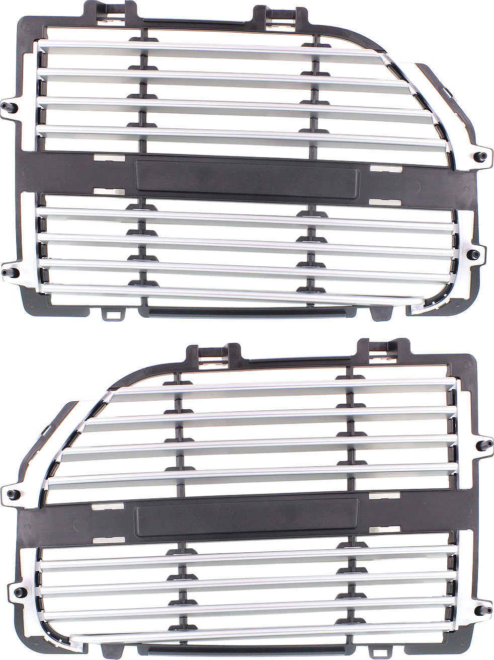 AM MAGNUM 05-07 GRILLE INSERT RH AND LH Silver R T and SXT Models SKU SET REPD070307 Partslink CH1200345 CH1200346 OEM 4806130AB 4806131AB