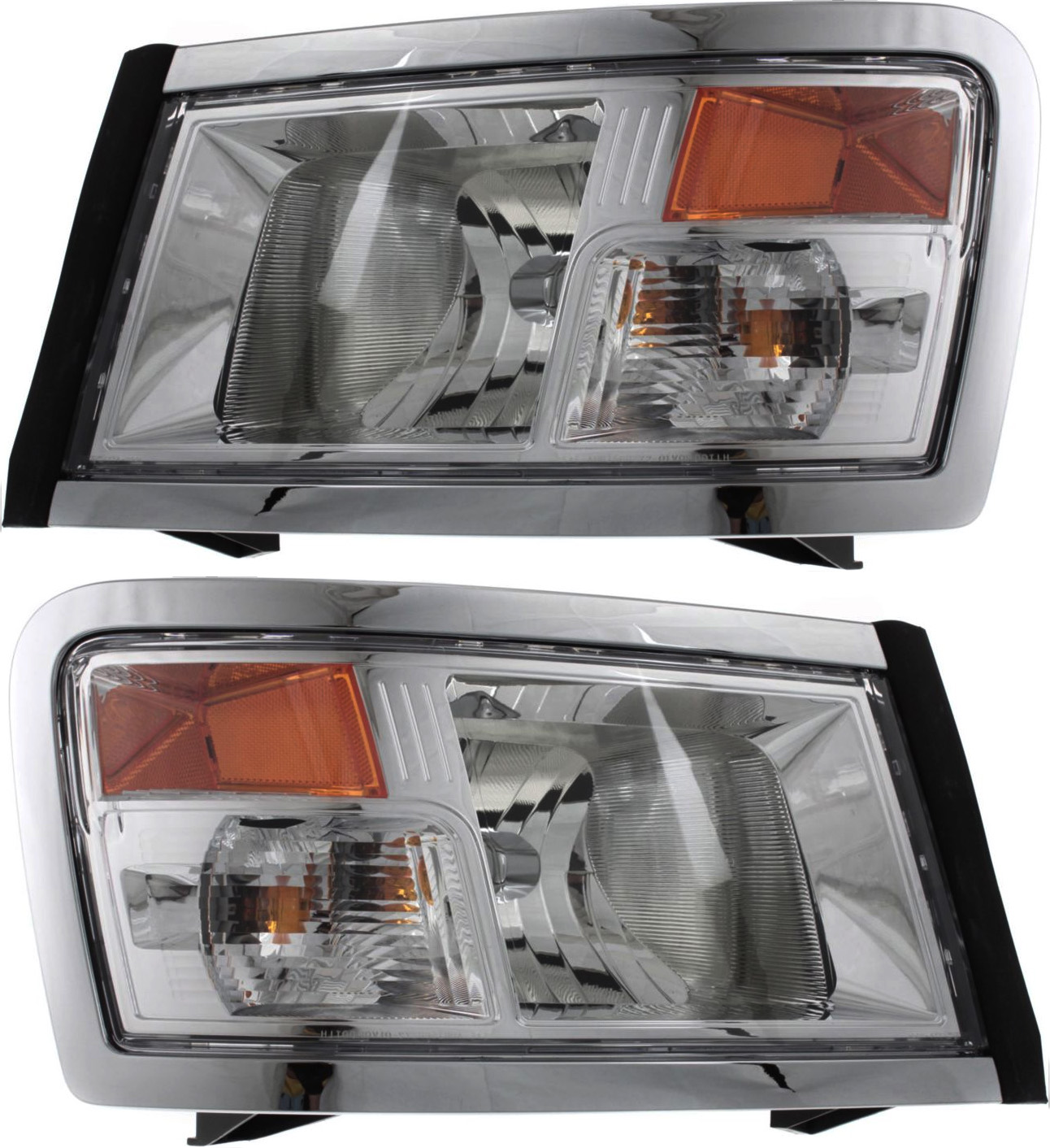 AM DAKOTA 08-10 DAKOTA 11-11 HEAD LAMP RH AND LH Assembly Halogen Black Interior SKU SET REPD100105 Partslink CH2518127 CH2519127 OEM 1EK59WS2AF 1EK59WS2AE 1EK58WS2
