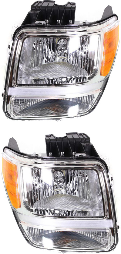 AM NITRO 07-11 HEAD LAMP RH AND LH Assembly Halogen SKU SET REPD100111 OEM 55157225AD PFM 55157224AD PFM
