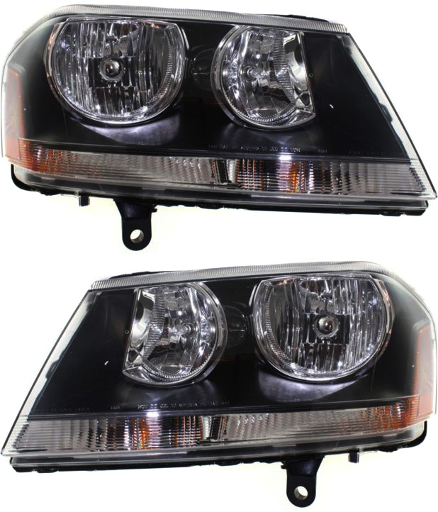 AM AVENGER 08-14 HEAD LAMP RH AND LH Assembly Halogen RT Model SKU SET REPD100115 OEM 5303745AD PFM 5303744AD PFM