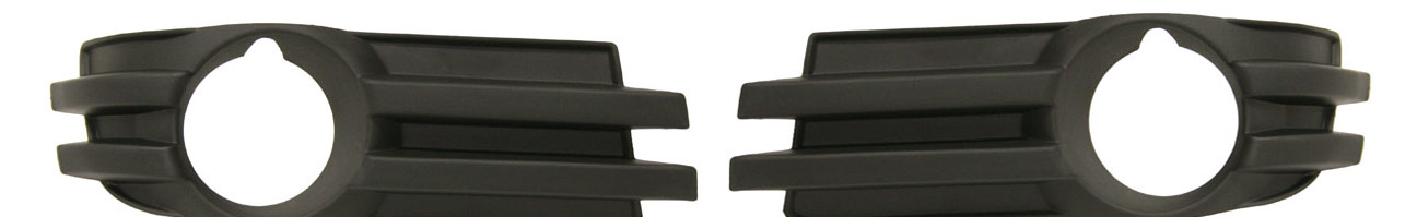 AM GRAND CARAVAN 08-10 FRONT FOG LAMP MOLDING RH AND LH Primed SKU SET REPD107501 Partslink CH2599103 CH2598103 OEM 5113232AA 5113233AA