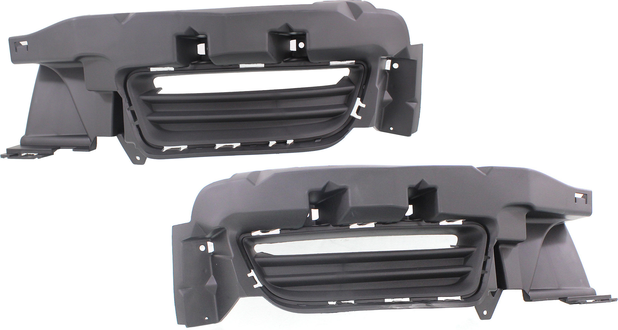 AM CHARGER 15-23 FRONT FOG LAMP MOLDING RH AND LH Primed w o Hood Scoop SKU SET REPD108201 Partslink CH1038169 CH1039169 OEM 68226548AA 68226549AA