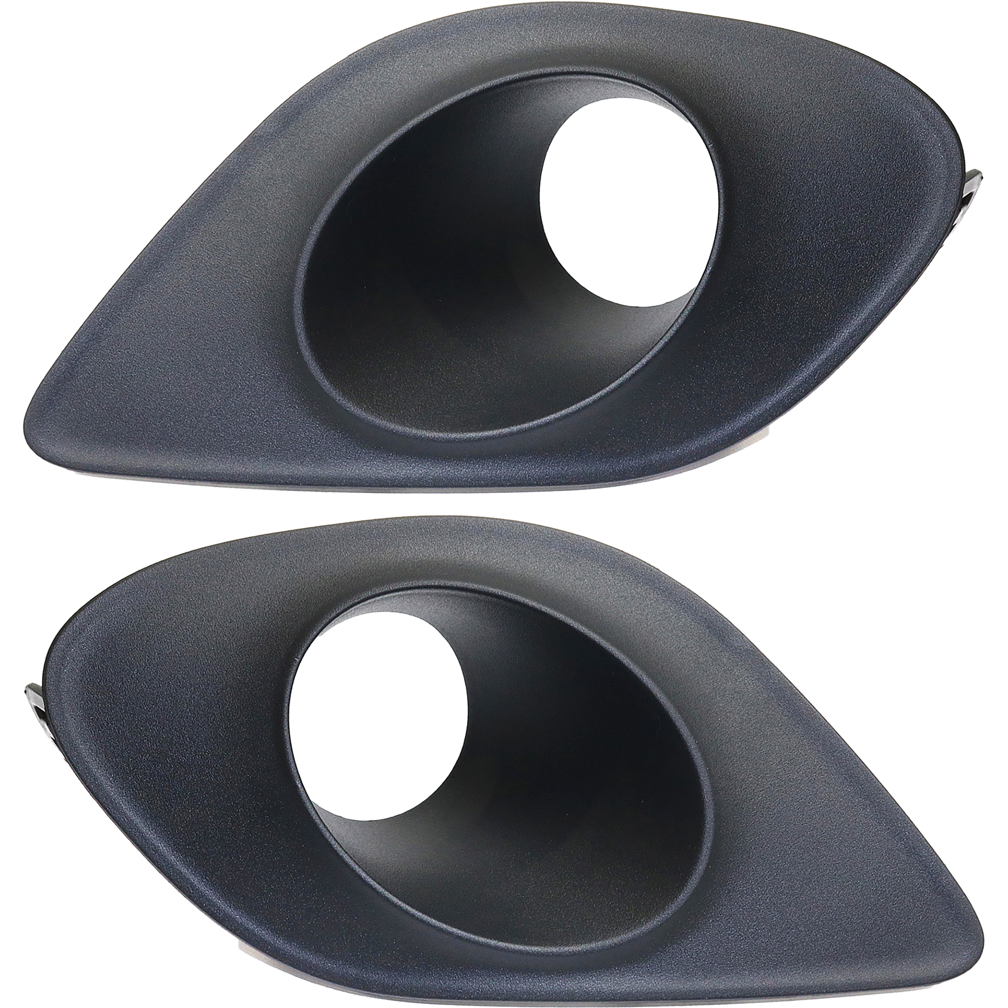AM CHARGER 15-23 FRONT FOG LAMP MOLDING RH AND LH Textured Black w Hood Scoop w o Wide Body Option SKU SET REPD108203 Partslink CH1039171 CH1038171 OEM 68280428AA 68280429AA