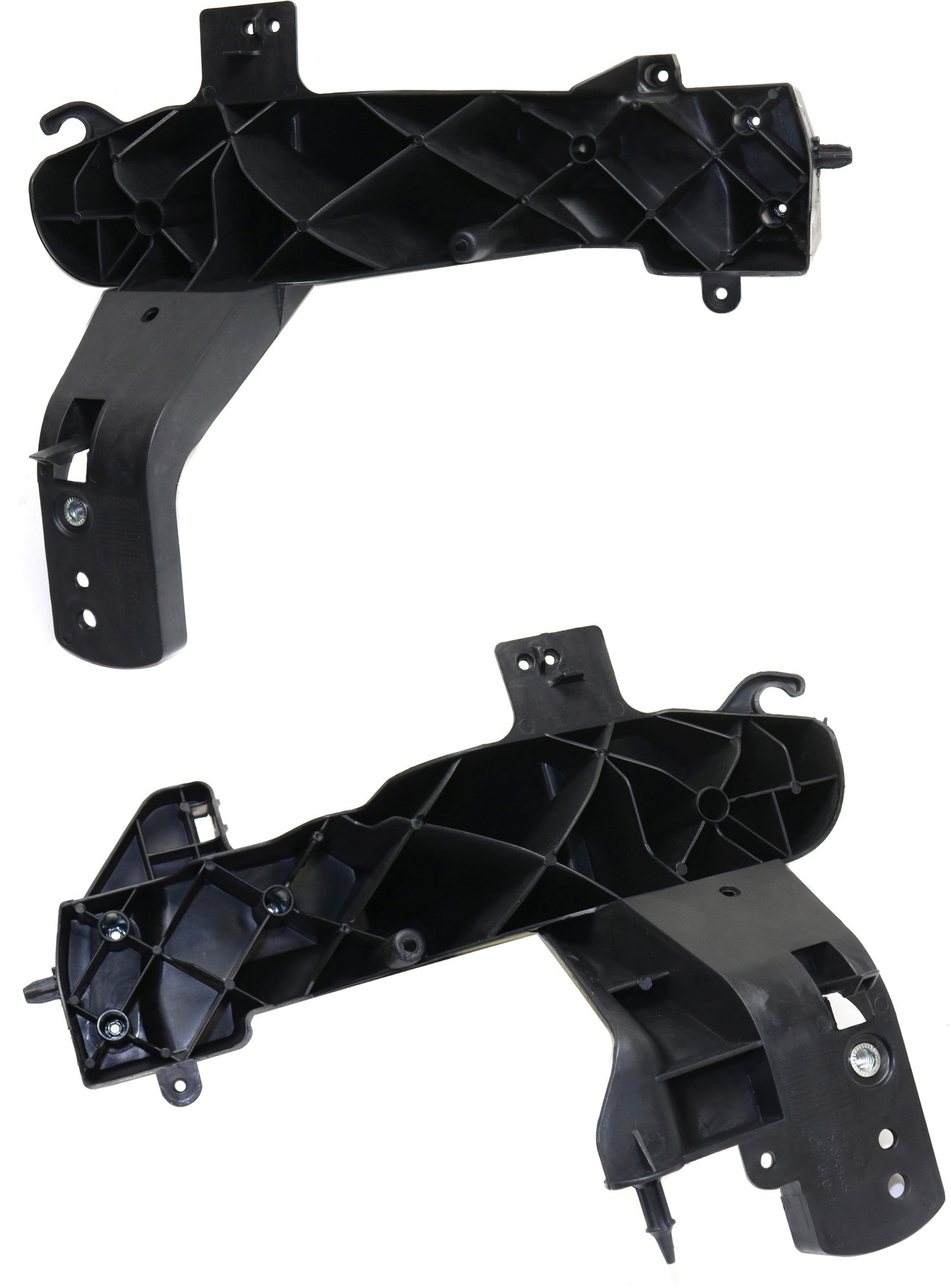 AM DURANGO 14-24 HEAD LAMP BRACKET RH AND LH Mounting Bracket Plastic with Fiberglass CAPA SKU SET REPD109901Q Partslink CH1221119C CH1221120C OEM 68227826AA 68227827AA