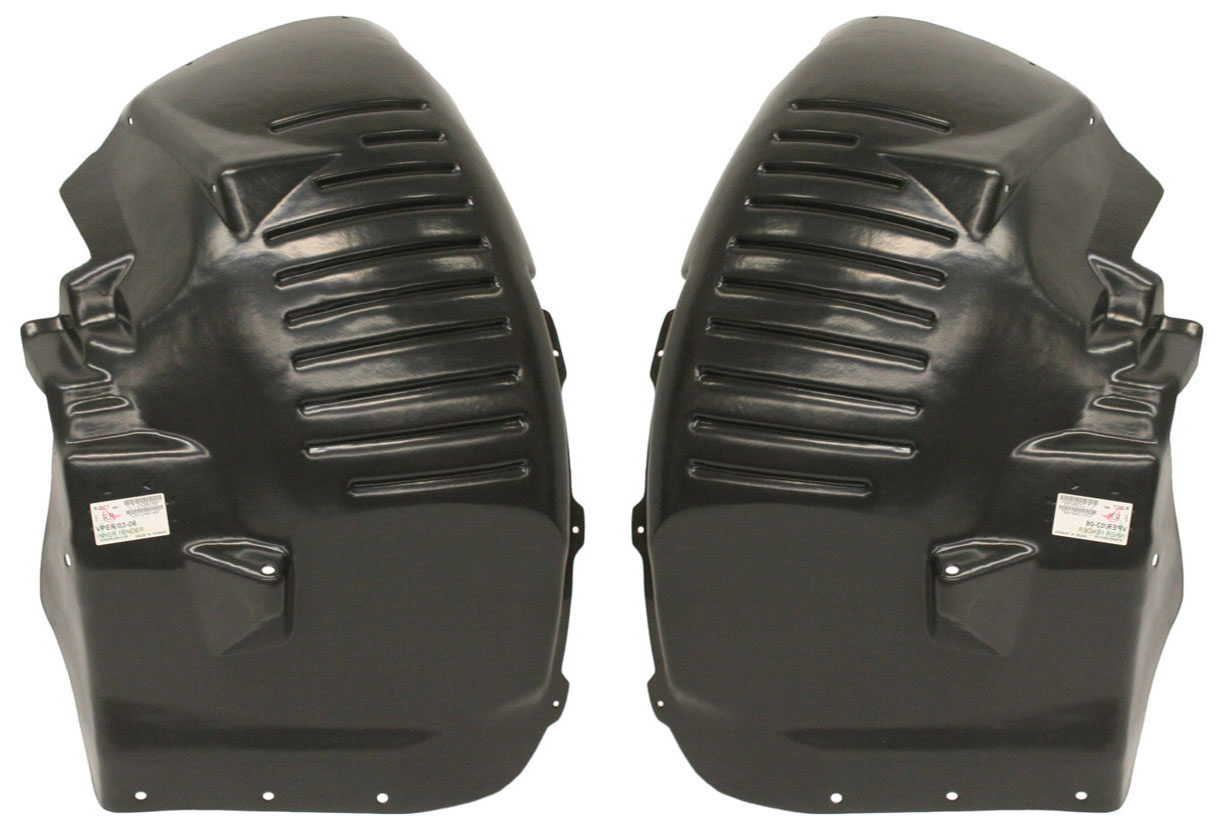 AM VIPER 03-10 FRONT FENDER LINER RH AND LH Rear Section SKU SET REPD222111 Partslink CH1249149 CH1248149 OEM 4865490AC 4865491AC