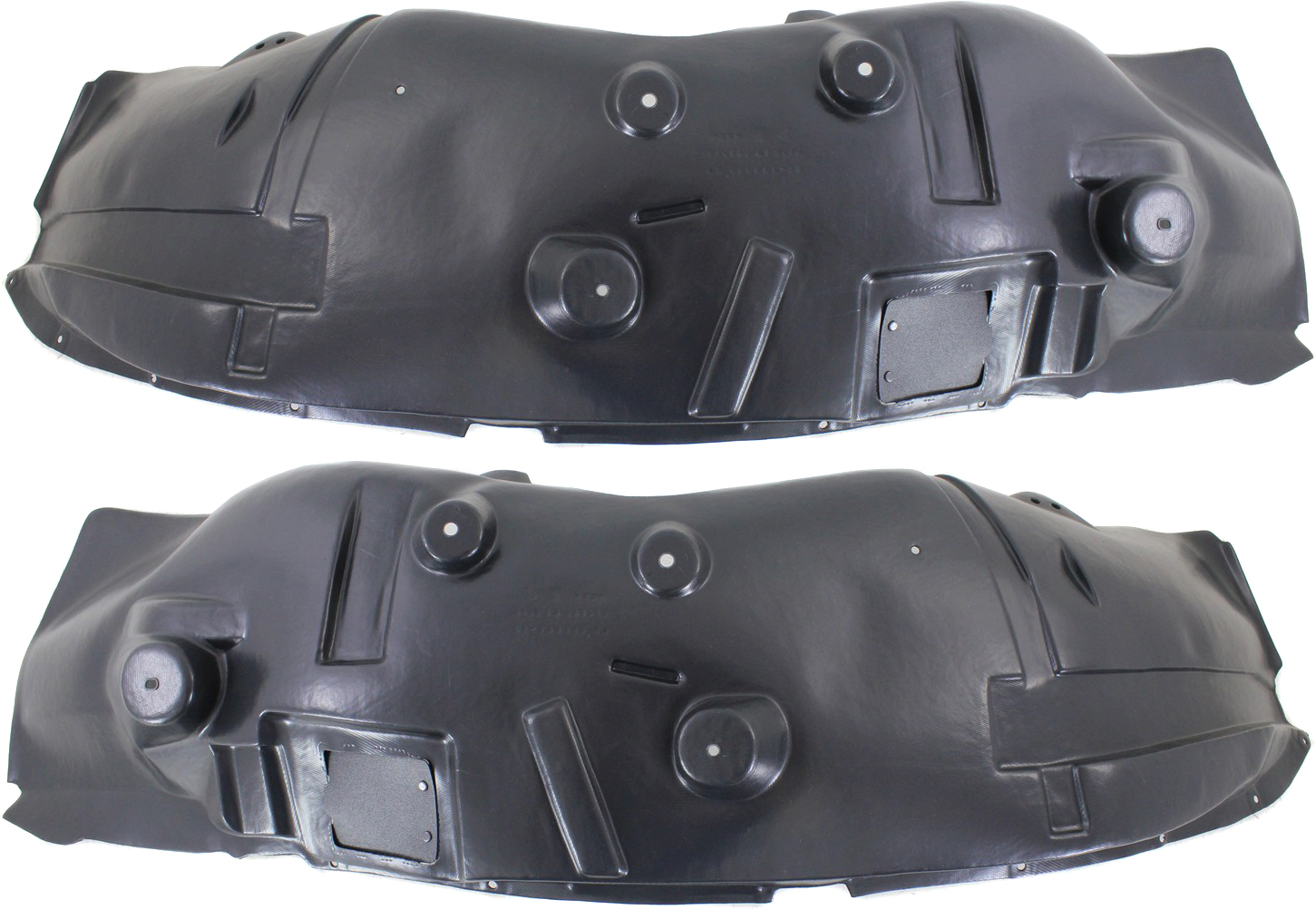AM RAM FULL SIZE P U 10-12 FRONT FENDER LINER RH AND LH 4WD SKU SET REPD222125 Partslink CH1249158 CH1248158 OEM 55372888AG 55372889AG
