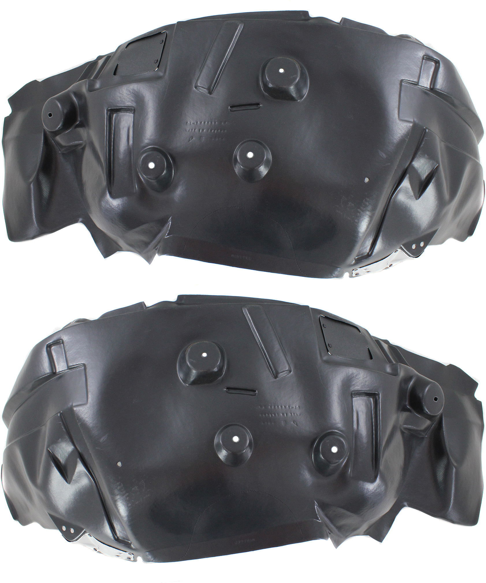 AM RAM FULL SIZE P U 10-13 FRONT FENDER LINER RH AND LH RWD SKU SET REPD222127 Partslink CH1248157 CH1249157 OEM 68053736AG 68053737AG