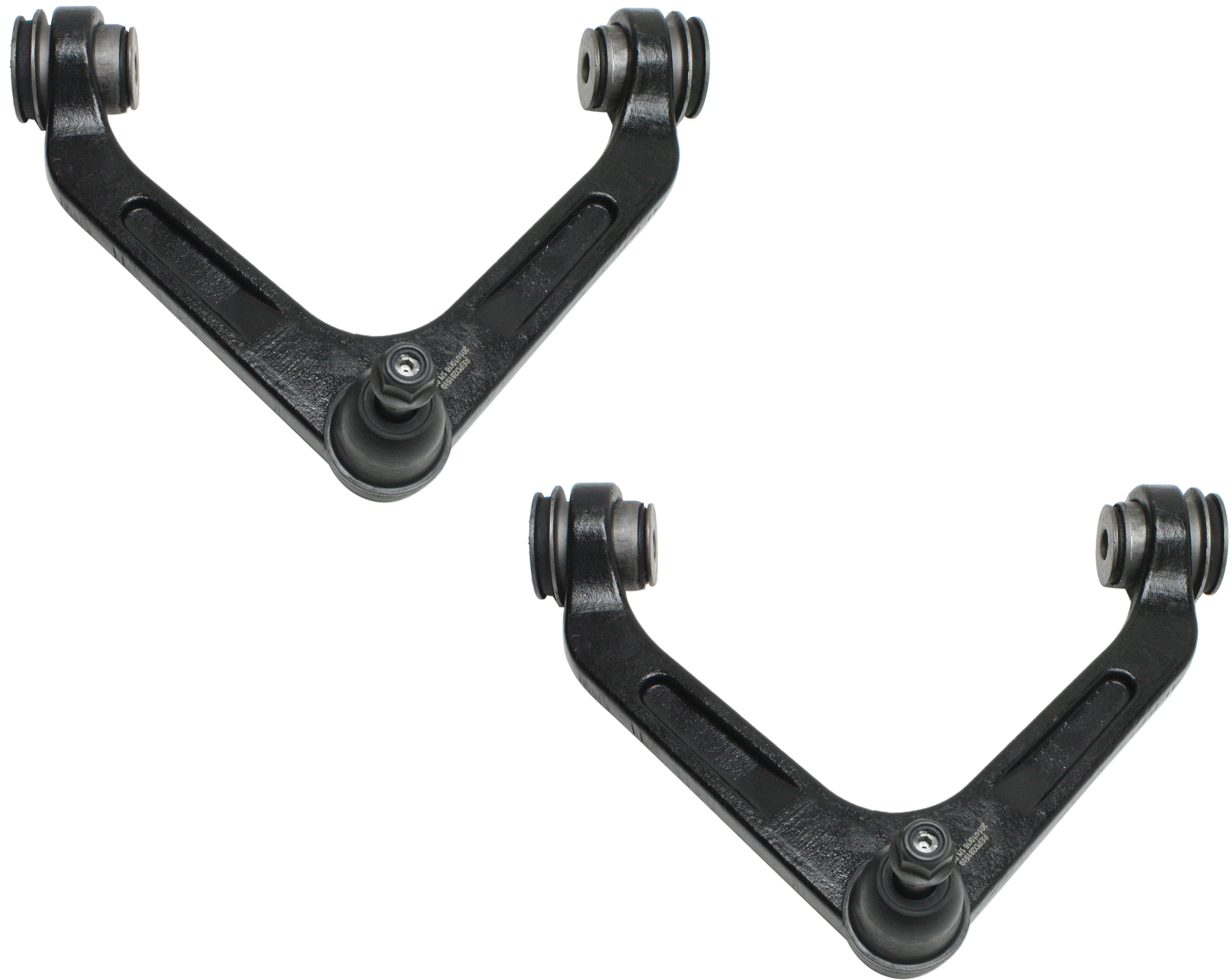 AM RAM 2500-3500 P U 03-05 FRONT CONTROL ARM RH AND LH Upper Set of 2 with Ball Joint RWD and Bushing SKU SET REPD281510-2 OEM 2605167-52106776AB 52106776ABA