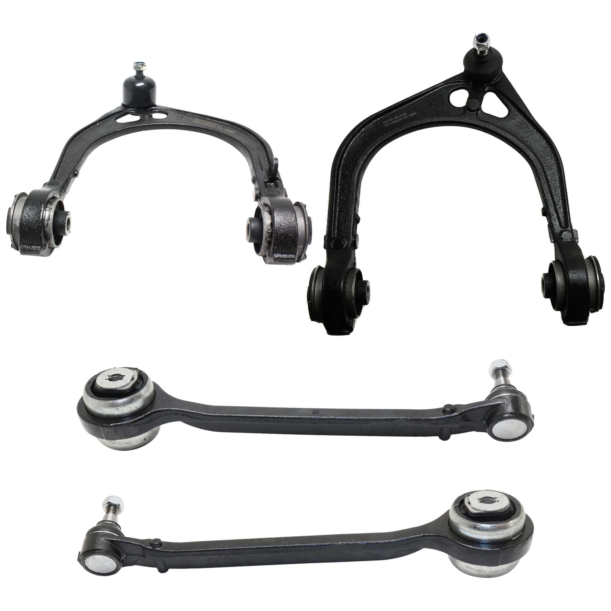 AM CHRYSLER 300 CHALLENGER CHARGER 11-22 FRONT CONTROL ARM RH AND LH Upper and Lower Set of 6 SKU SET REPD281513-4A OEM 4670508AF 4670509AF 4782666AB