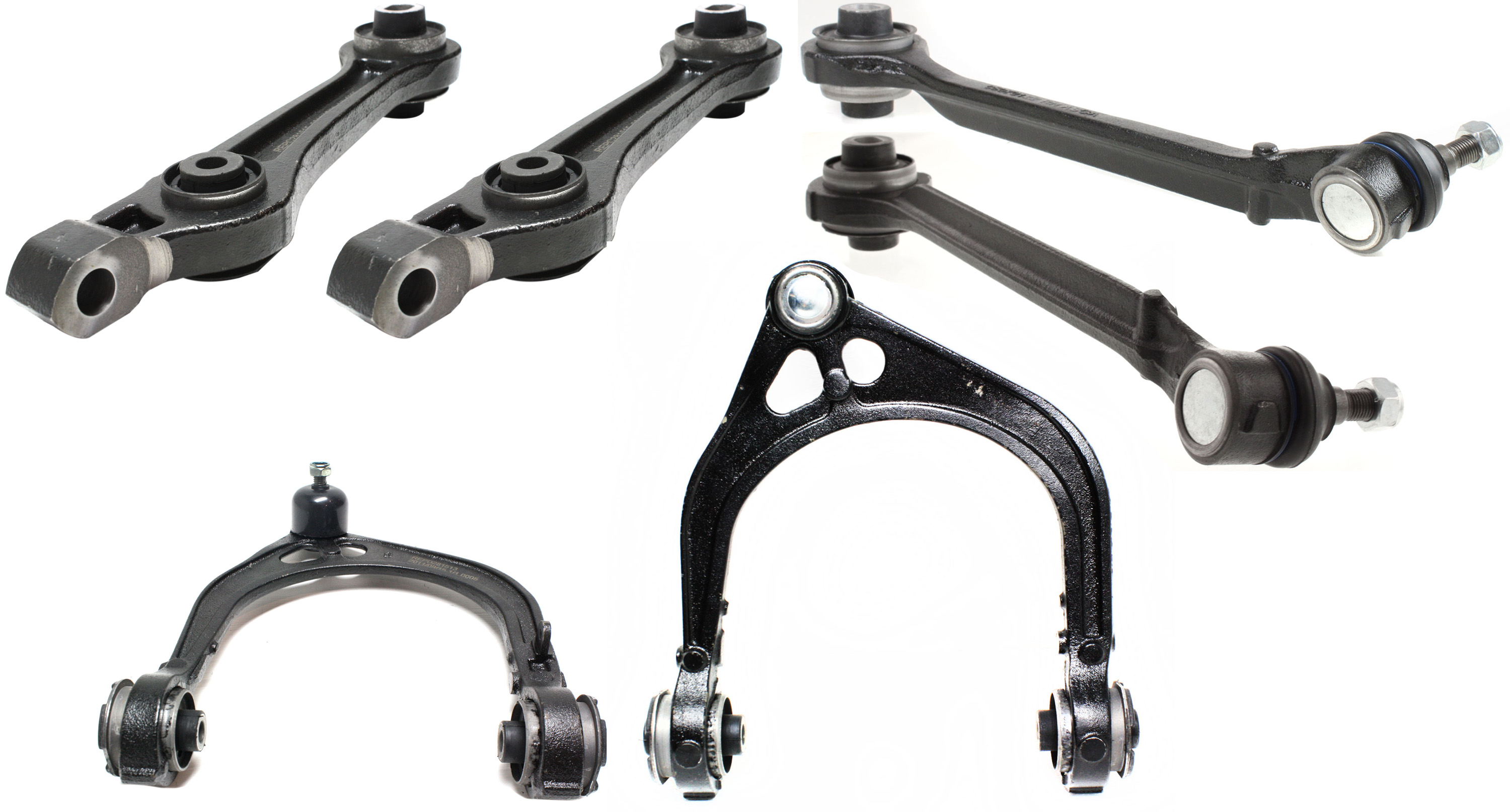 AM CHRYSLER 300-05-10 FRONT CONTROL ARM RH AND LH Upper and Lower Forward and Rearward Set of 6 SKU SET REPD281513-6 OEM 4782561AE 68002123AC 4782612AC
