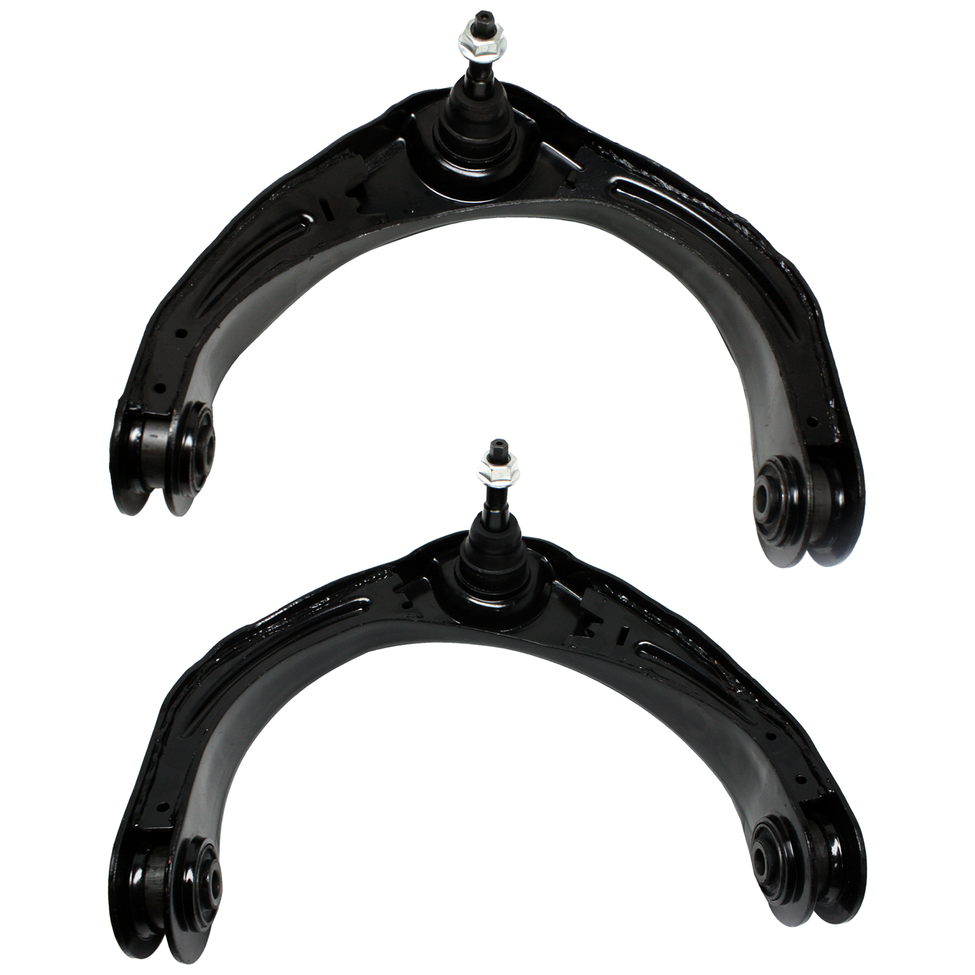 AM DODGE RAM 1500 P U 06-08 FRONT CONTROL ARM RH AND LH Upper Set of 2 with Ball Joint and Bushings SKU SET REPD281527-2 OEM 55366653AE 55366653AG 55366653