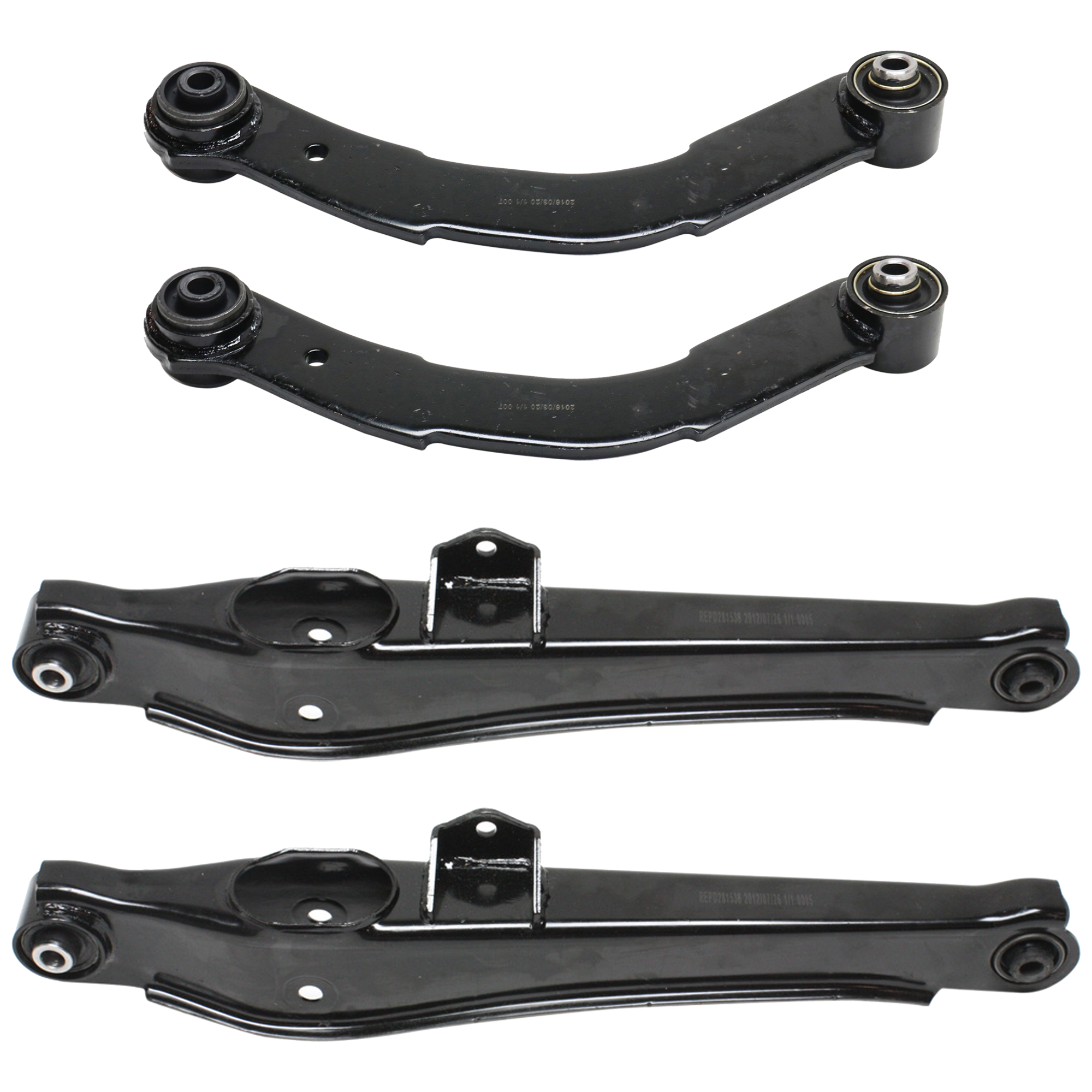 AM CALIBER 07-10 COMPASS PATRIOT 07-09 REAR CONTROL ARM RH=LH Upper and Lower Set of 4 without Ball Joint with Bushing SKU SET REPD281545 OEM 5105271AC 5105271AA 5105272AE