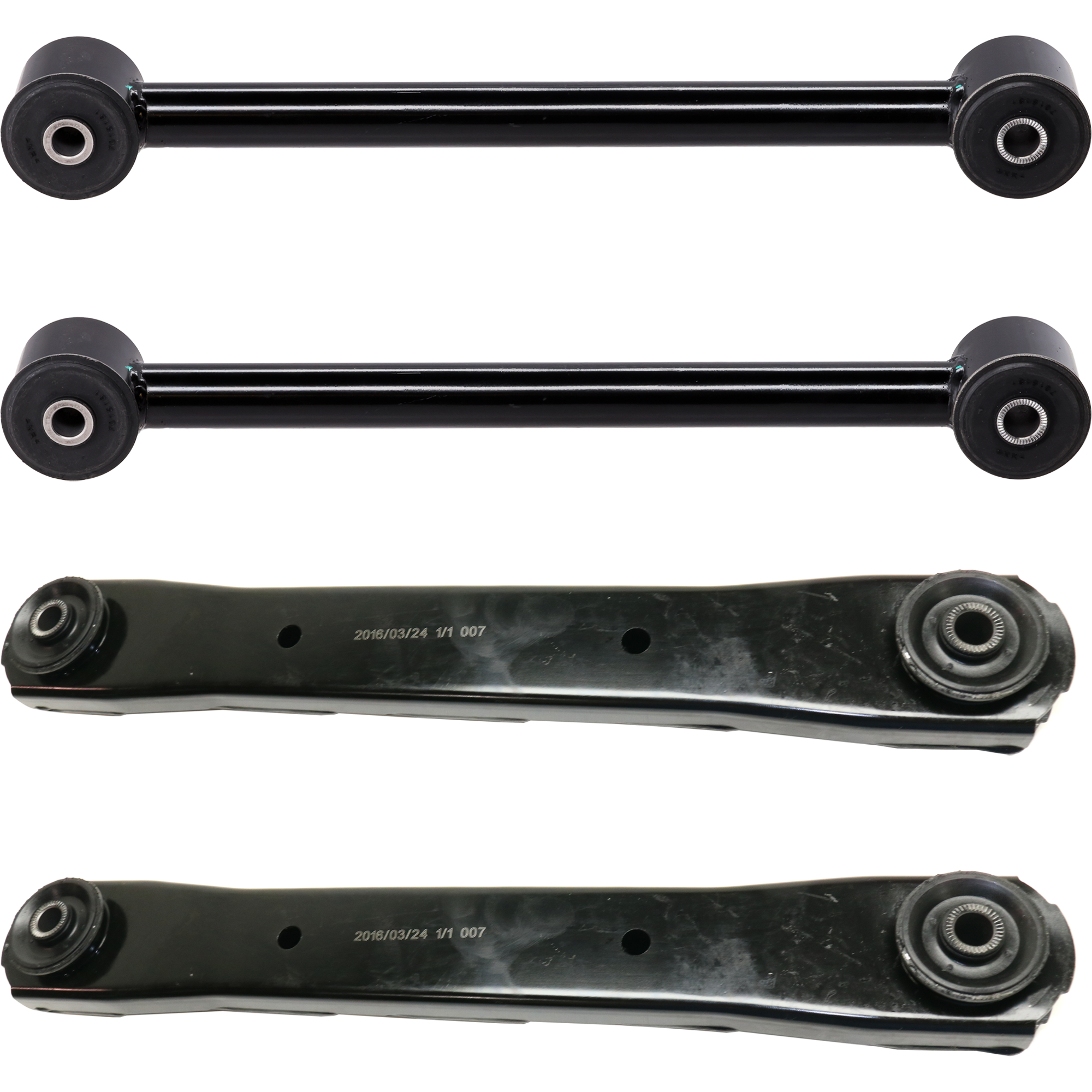 AM RAM FULL SIZE P U 03-13 FRONT CONTROL ARM RH AND LH Upper 4WD w o Ball Joint w Bushing SKU SET REPD281555 OEM 4670383AA 4670383AB 52013797AB