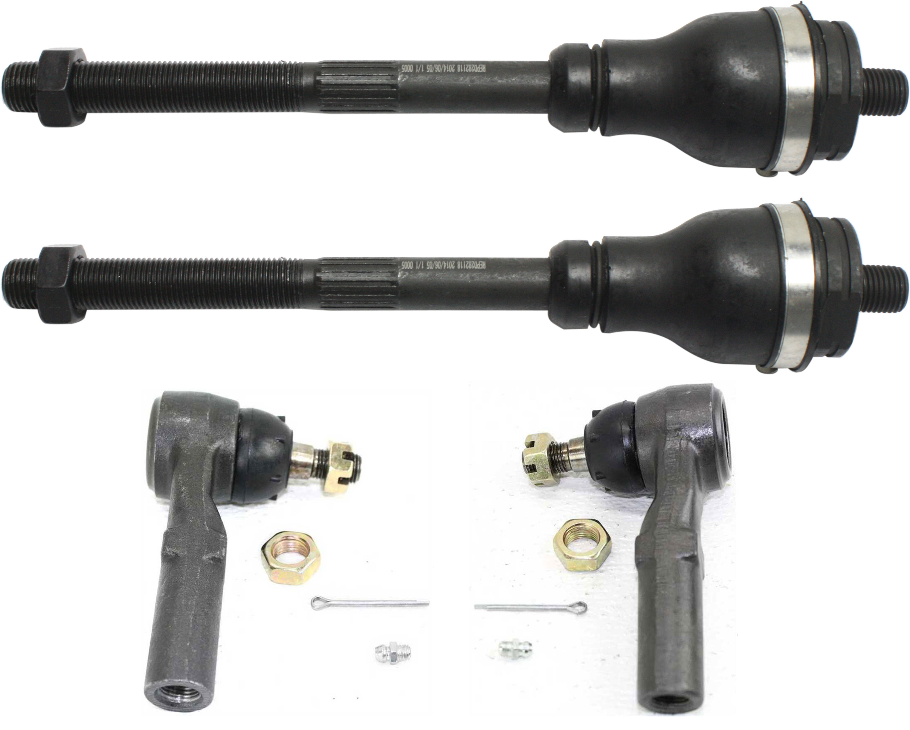 AM DAKOTA 97-99 FRONT TIE ROD END RH AND LH Inner and Outer SKU SET REPD282112-4 OEM 387010-2693095-4011758-4883138