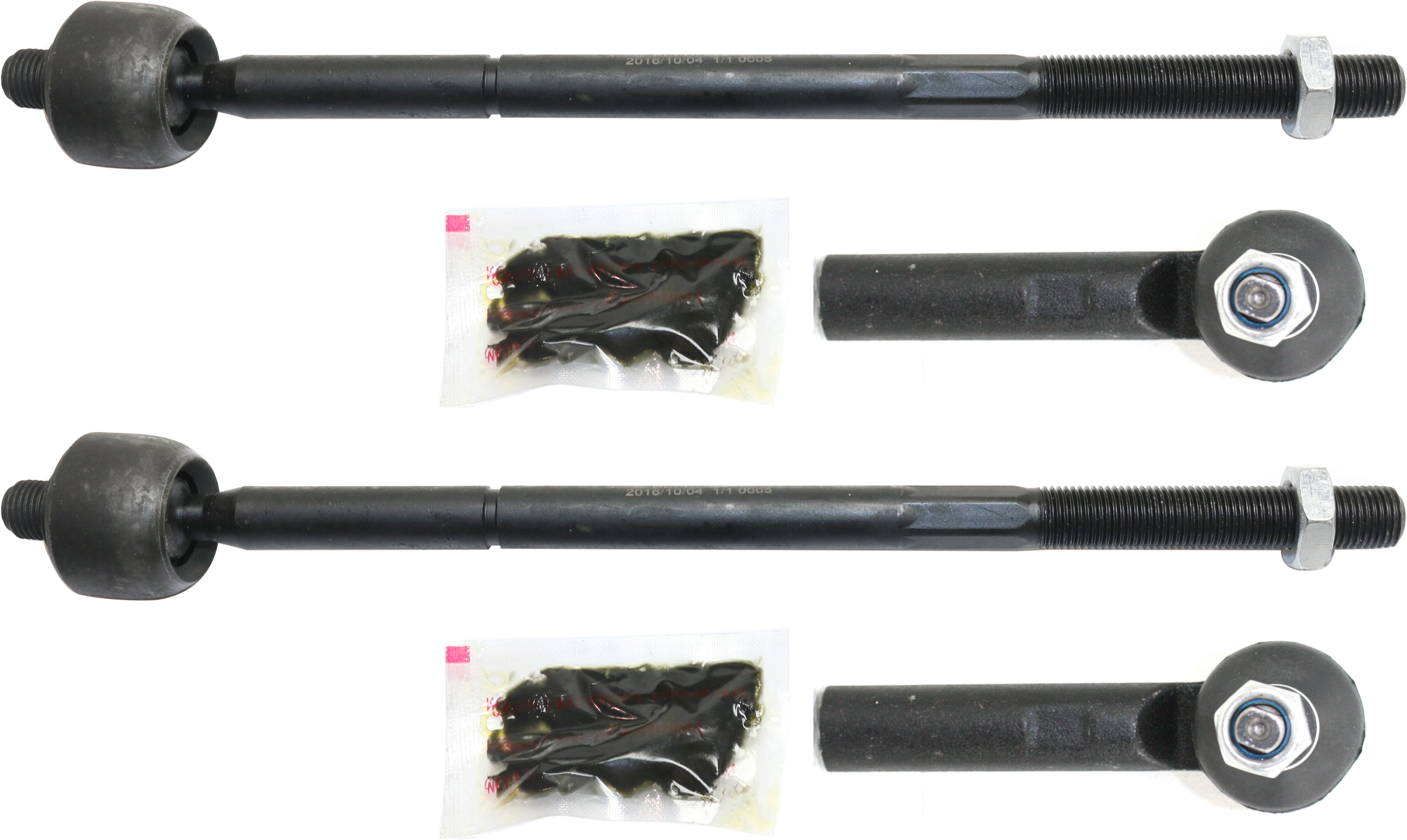AM CARAVAN 01-04 FRONT TIE ROD RH AND LH Inner and Outer Set of 4 SKU SET REPD282117-4 OEM 2693165-4011828-4011828B 45A08