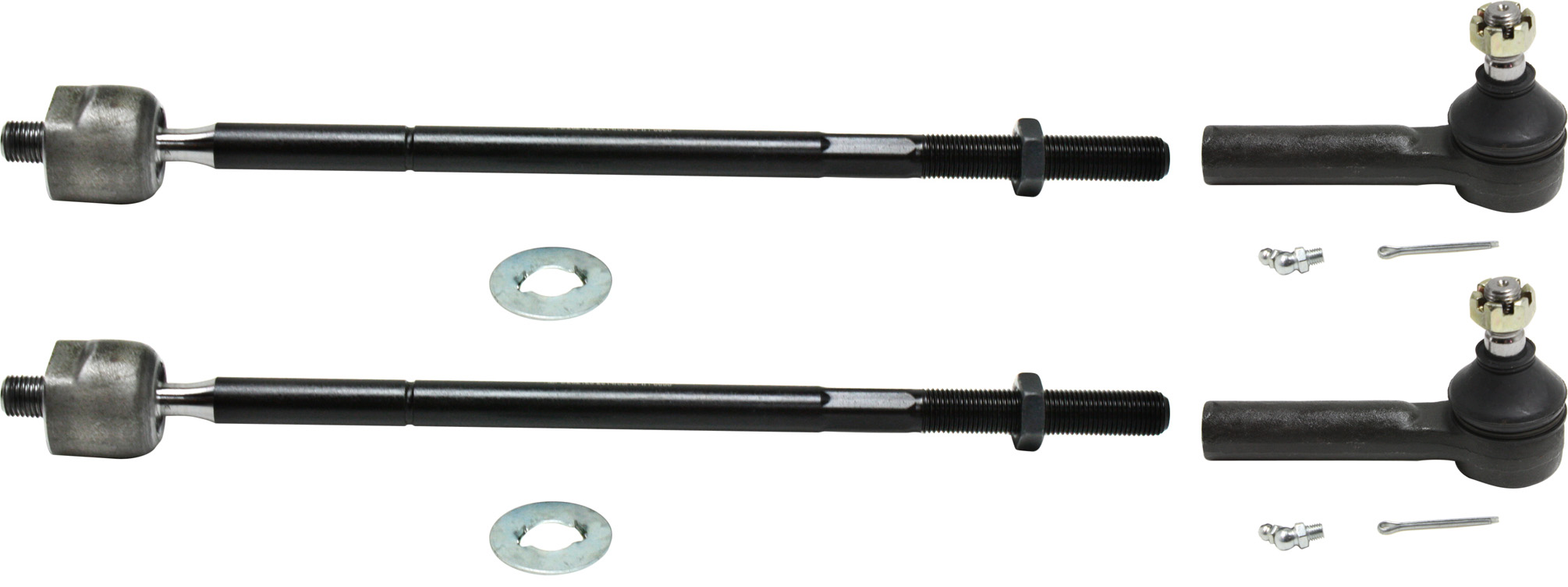 AM DAKOTA 97-99 FRONT TIE ROD END RH AND LH Inner and Outer SKU SET REPD282120-4 OEM 387501-2695516-4051098-45A2098