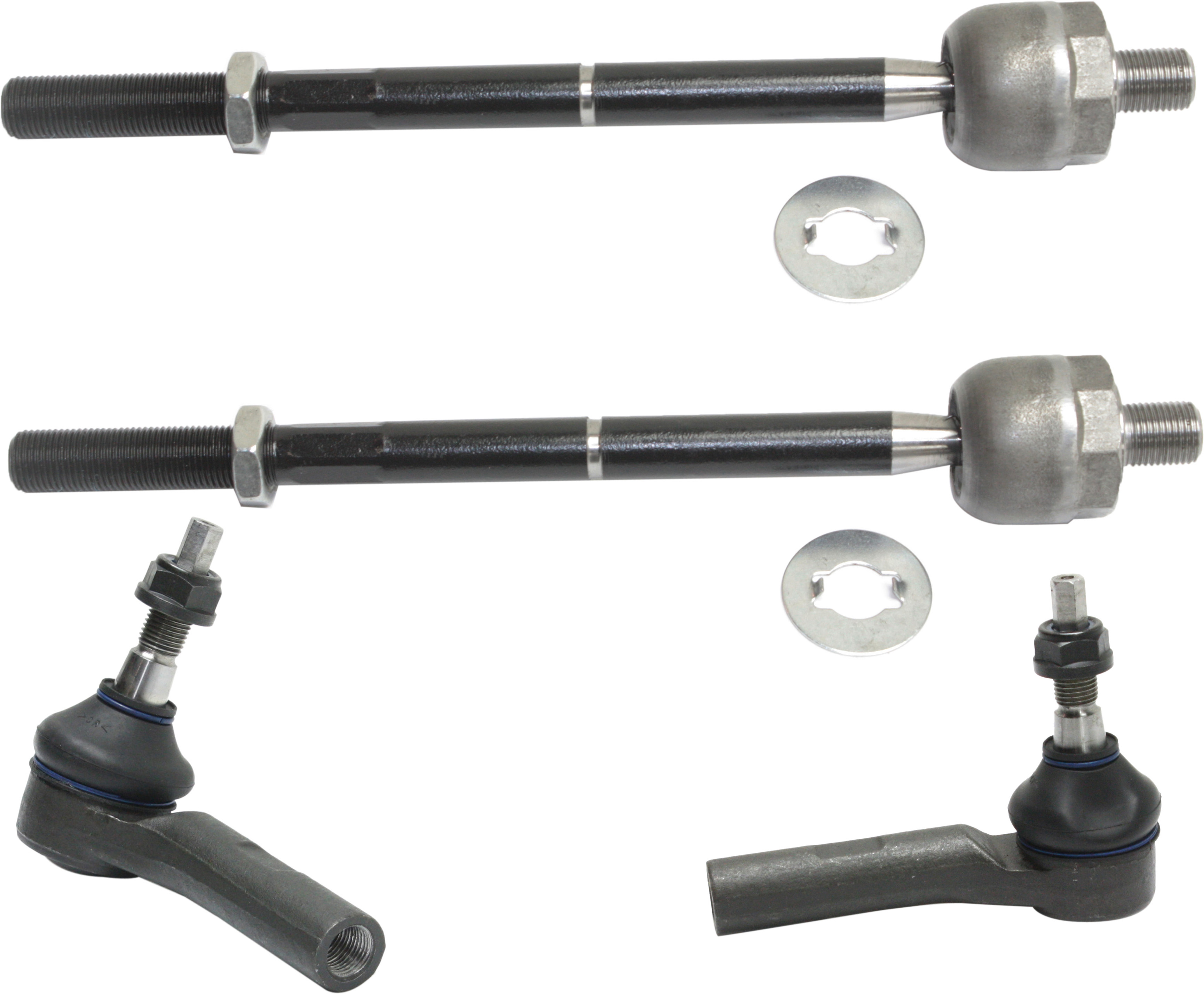 AM DAKOTA 00-04 FRONT TIE ROD RH AND LH Inner and Outer Set of 4 SKU SET REPD282143-4 OEM 52106544AA 52106545AA 52106405