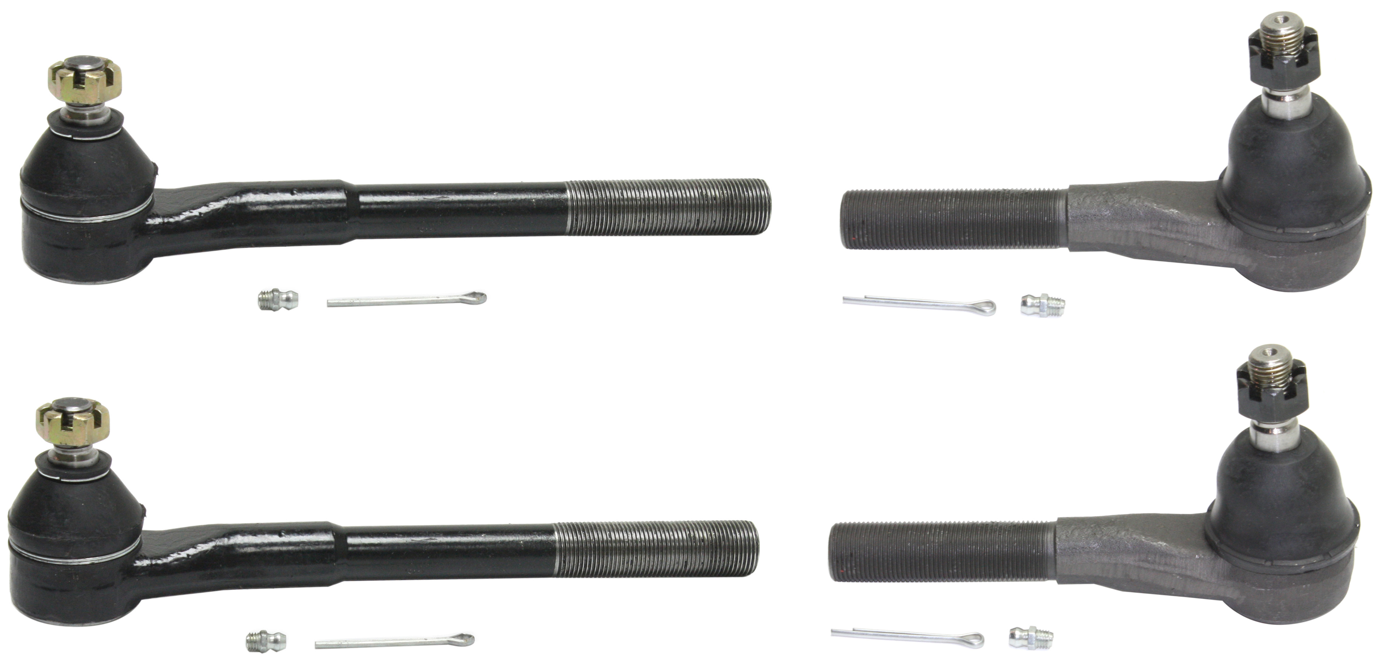 AM RAM FULLSIZE P U 01-02 FRONT TIE ROD END RH AND LH Inner and Outer SKU SET REPD282145-4 OEM 5017671AA 5017670AA