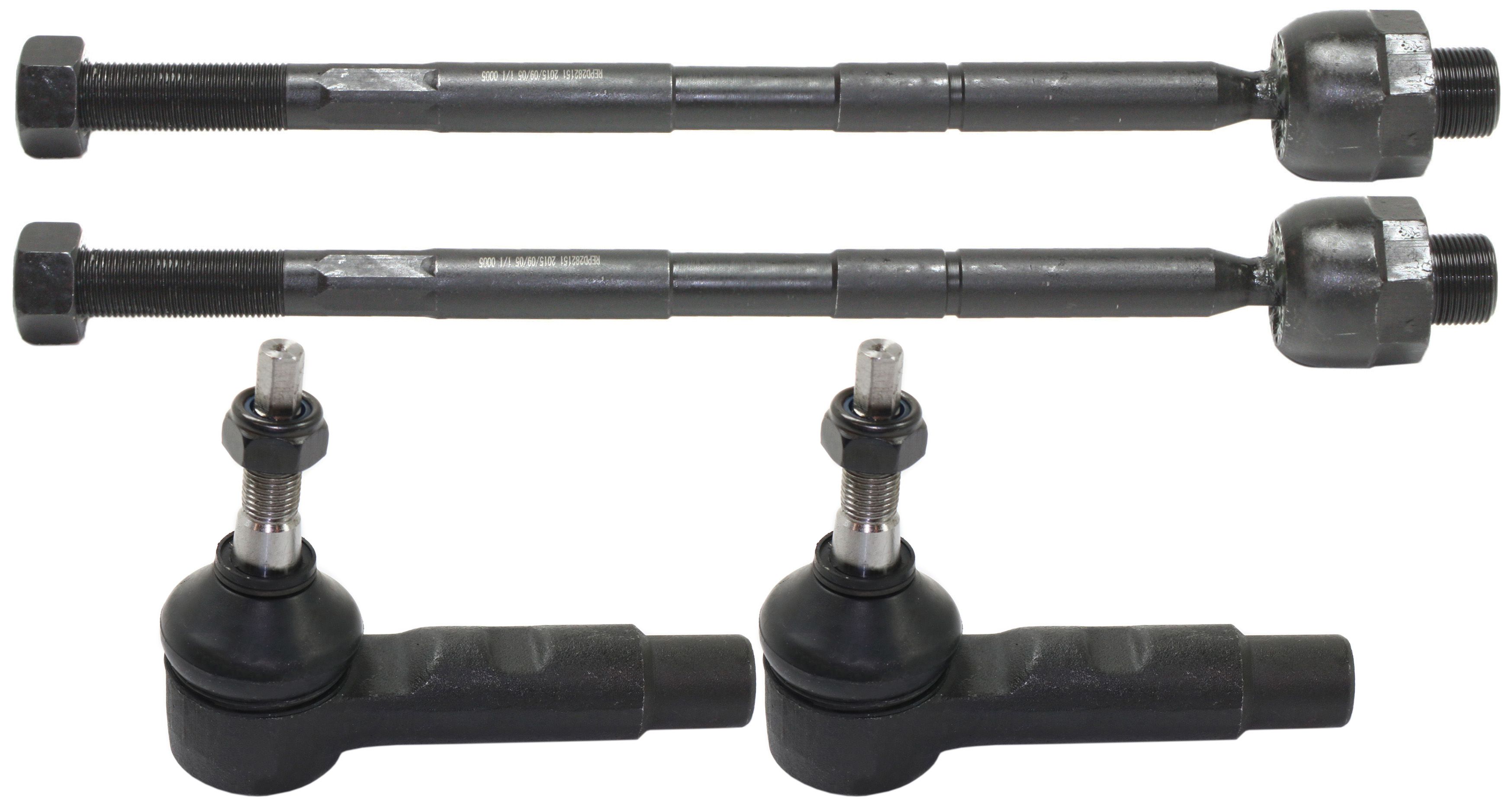 AM DODGE FULL SIZE P U 05-08 FRONT TIE ROD END RH AND LH Inner and Outer SKU SET REPD282151-4 OEM 2693177-4011840-4011840B 45A08