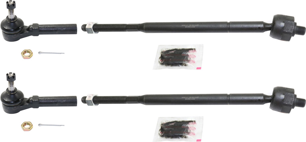 AM TOWN COUNTRY 08-10 ROUTAN 09-11 FRONT TIE ROD END RH AND LH Inner and Outer SKU SET REPD282167-4 OEM 2695621-4051203-4743177AF 5006