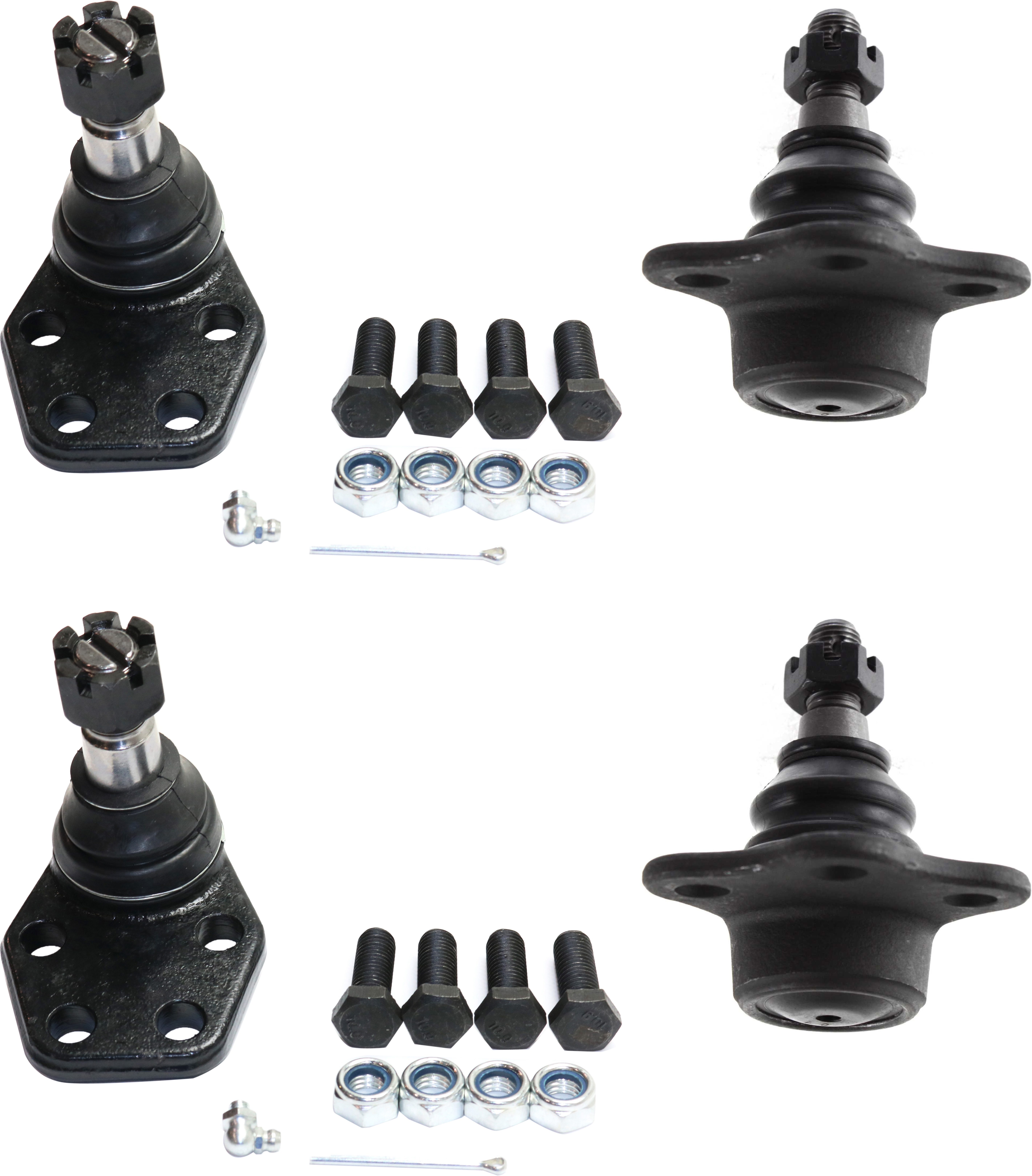 AM RAM 2500 RAM 3500-00-02 FRONT BALL JOINT RH AND LH Upper and Lower Set of 4 Greasable SKU SET REPD282321-4 OEM 104278-521882-2601532-5001105