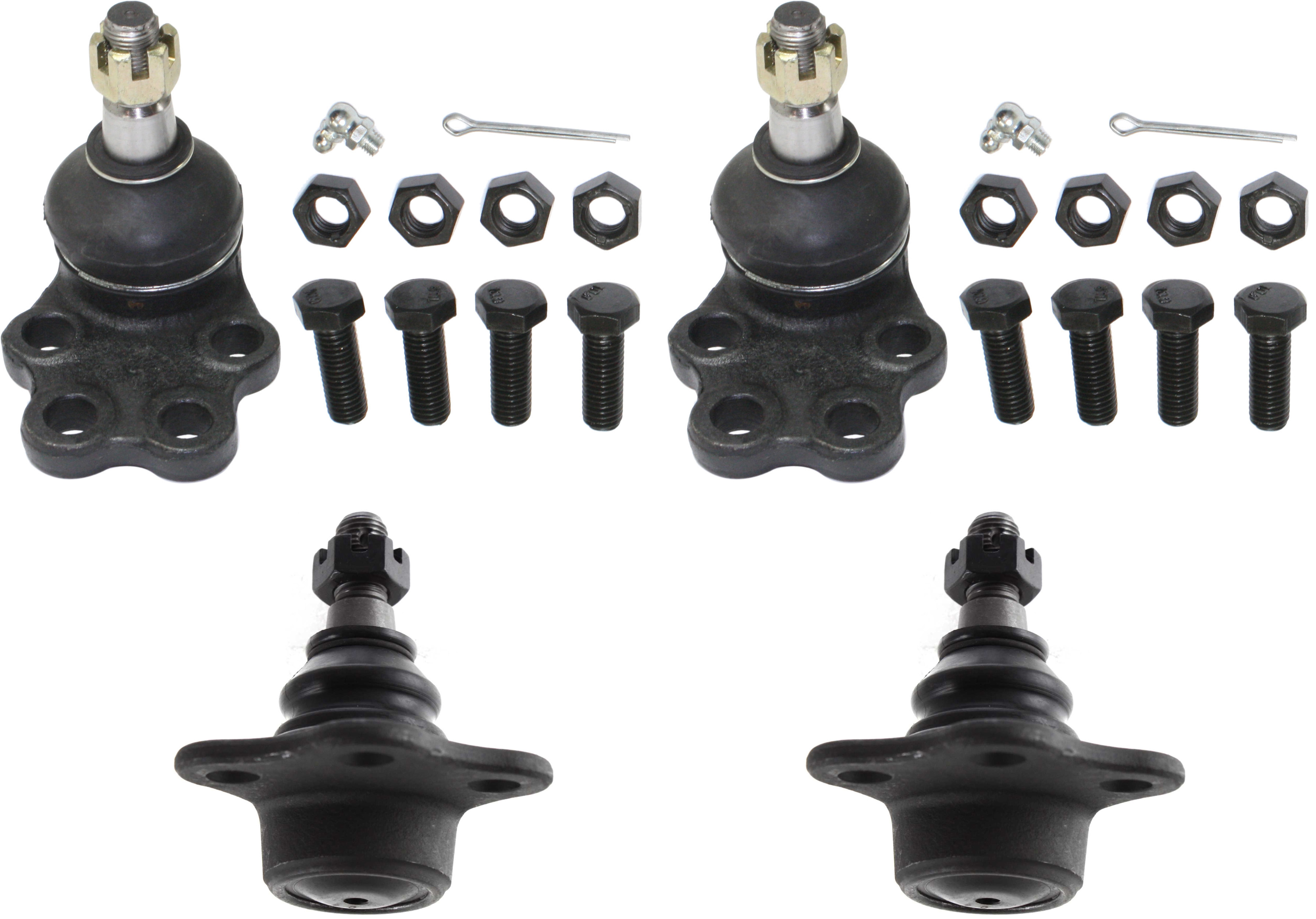 AM RAM 1500-00-01 FRONT BALL JOINT RH AND LH Upper and Lower Set of 4 Greasable SKU SET REPD282325-4 OEM 104276-2601534-5021289-5051277