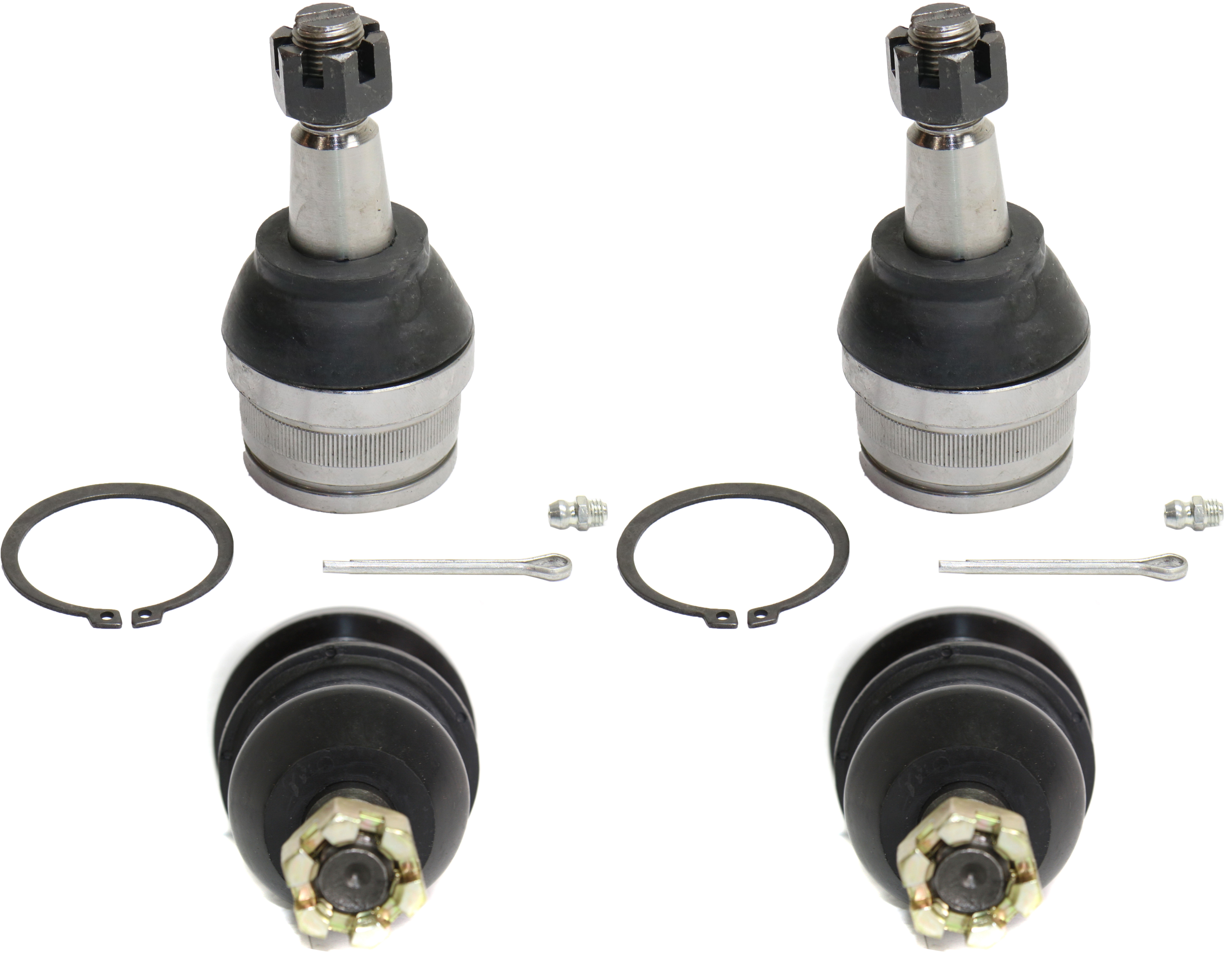 AM RAM 1500-97-99 FRONT BALL JOINT RH AND LH Upper and Lower Set of 4 Greasable SKU SET REPD282332-4 OEM 104179-287004-2601429-5001081