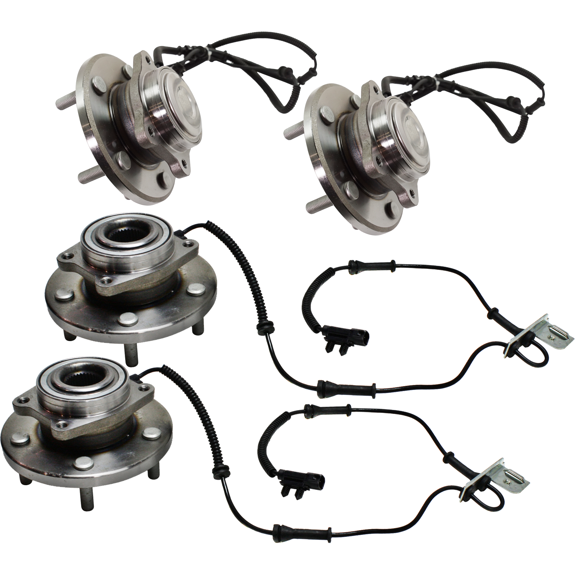 AM C V 12-15 GRAND CARAVAN 12-20 TOWN COUNTRY 12-16 FRONT AND REAR HUB ASSEMBLY RH AND LH SKU SET REPD283724-4 A OEM 5154214AA 68184746AE