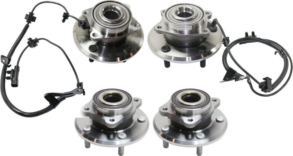 AM JOURNEY 09-20 FRONT AND REAR HUB ASSEMBLY RH AND LH Set of 4-5 Lugs SKU SET REPD283728-4 OEM 68184744AA 68184742AC 68184745
