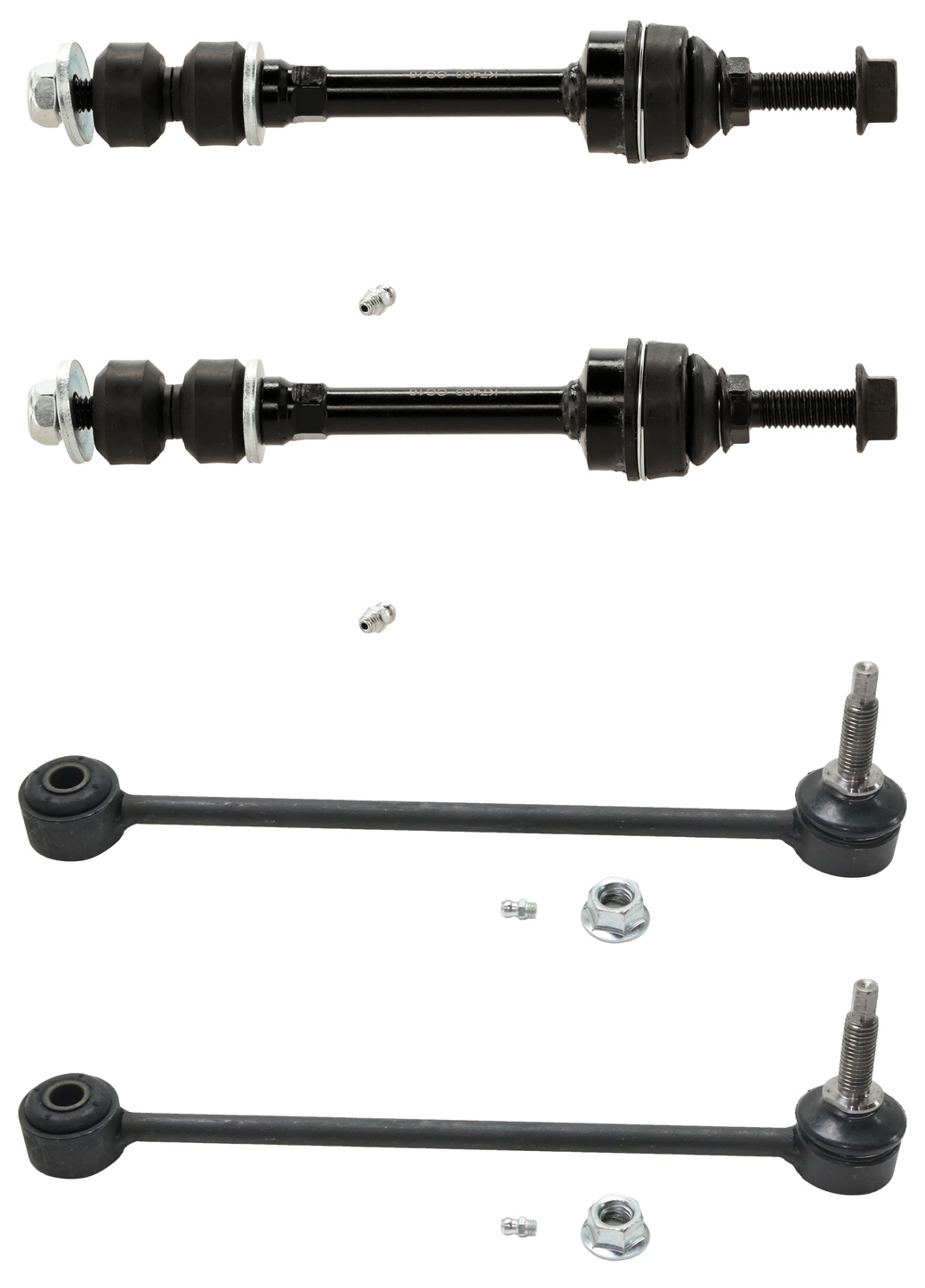 AM RAM 1500 PICKUP 09-12 FRONT AND REAR SWAY BAR LINK RH AND LH SKU SET REPD286815 OEM 18312-2651527-5451318-45G0318