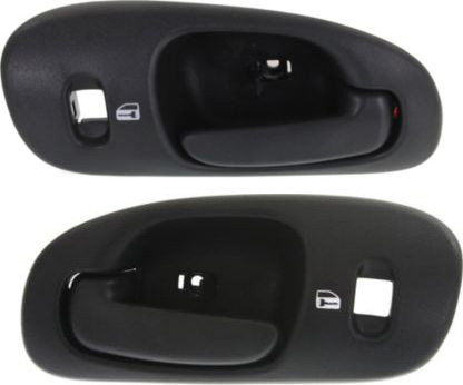 AM INTREPID 01-01 FRONT INTERIOR DOOR HANDLE RH AND LH Black SKU SET REPD462109 Partslink CH1353107 CH1352107 OEM 5102836AA 5102839AA
