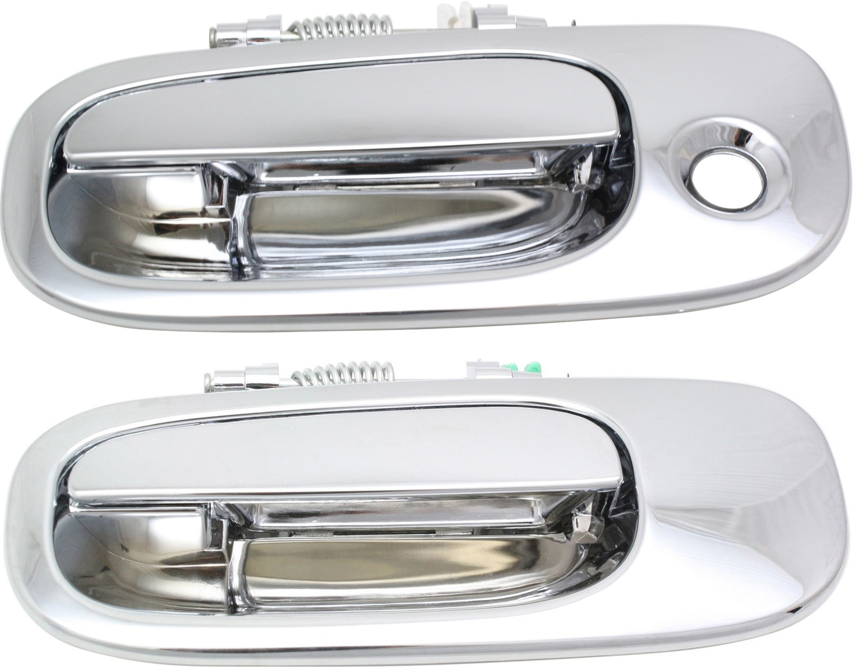 AM CHARGER 06-10 EXTERIOR DOOR HANDLE Set of 2 Front and Rear LH All Chrome SKU SET REPD462142C 2 Partslink FDH010078 FDH010081 OEM YS87AXRAF PFM YS87AXRAFPFM YS9