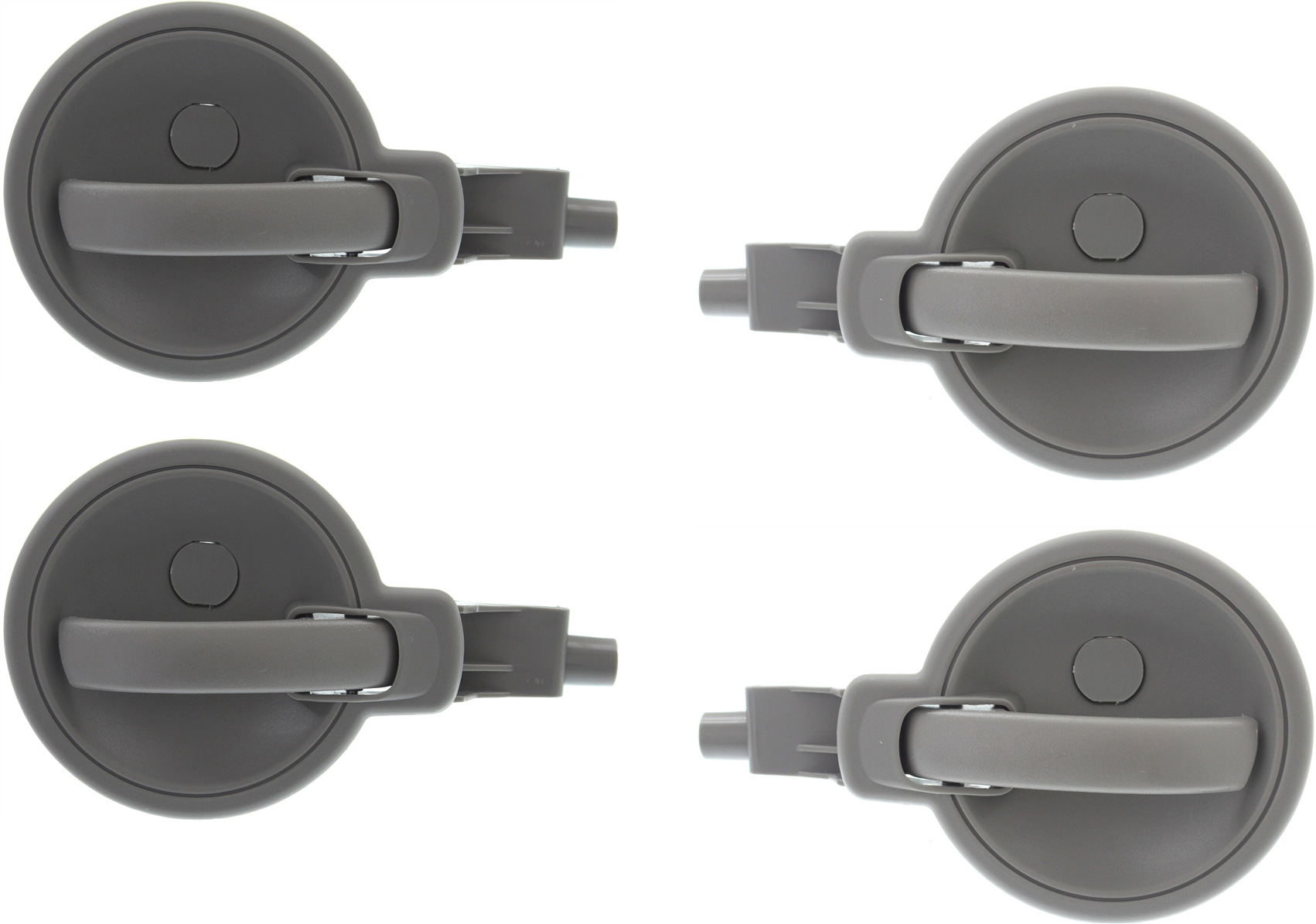 AM AVENGER 08-14 FRONT AND REAR INTERIOR DOOR HANDLE RH AND LH Gray SKU SET REPD462177-4 Partslink CH1353138 CH1352138 OEM 1FU94XDBAA 1FU95XDBAB