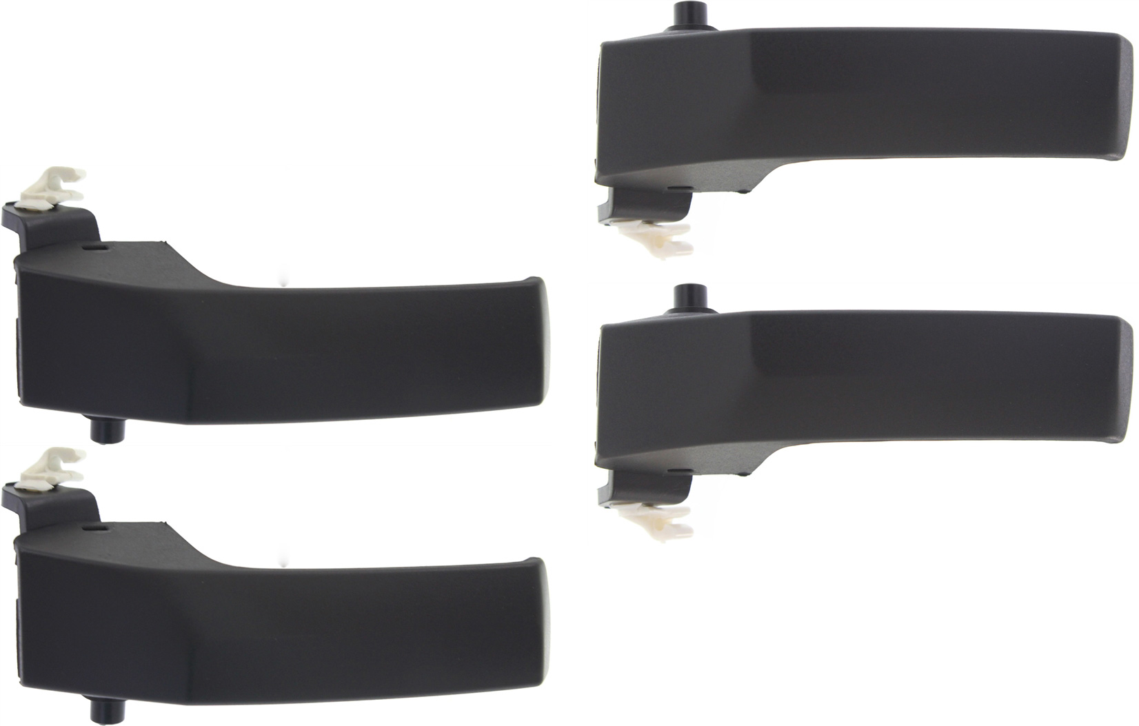 AM RAM 1500-09-18-2500-3500-10-18 FRONT AND REAR INTERIOR DOOR HANDLE RH AND LH Set of 4 Textured Black =REAR Includes 19-1500 Classic SKU SET REPD462179-4 Partslink CH1353139 CH1352139 OEM 68044818AB 68044819AB