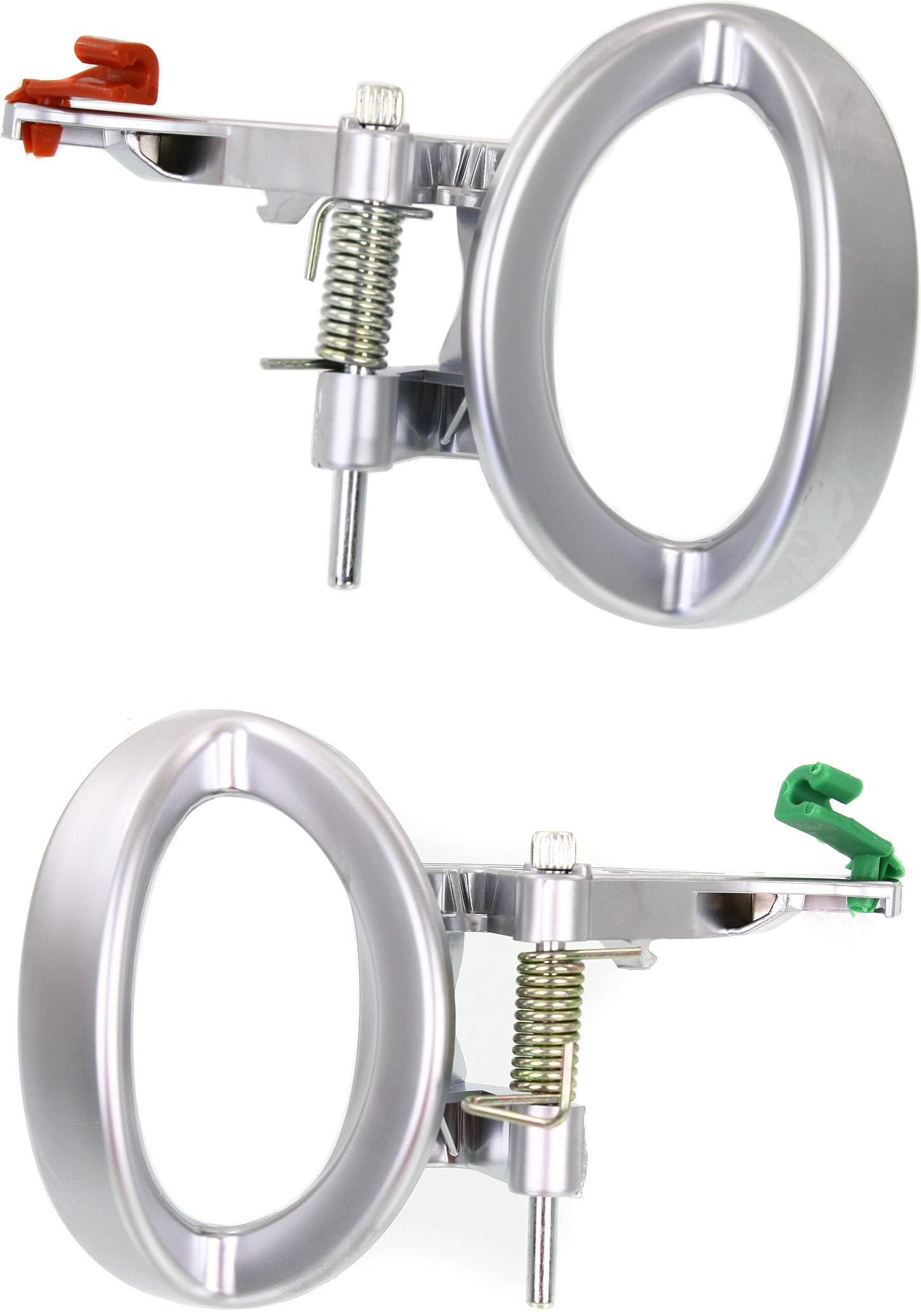 AM NITRO 10-11 REAR INTERIOR DOOR HANDLE RH AND LH Satin Chrome Lever Only w Spring and Bolt Plastic SKU SET REPD462345 OEM 68004828AA 68004829AA