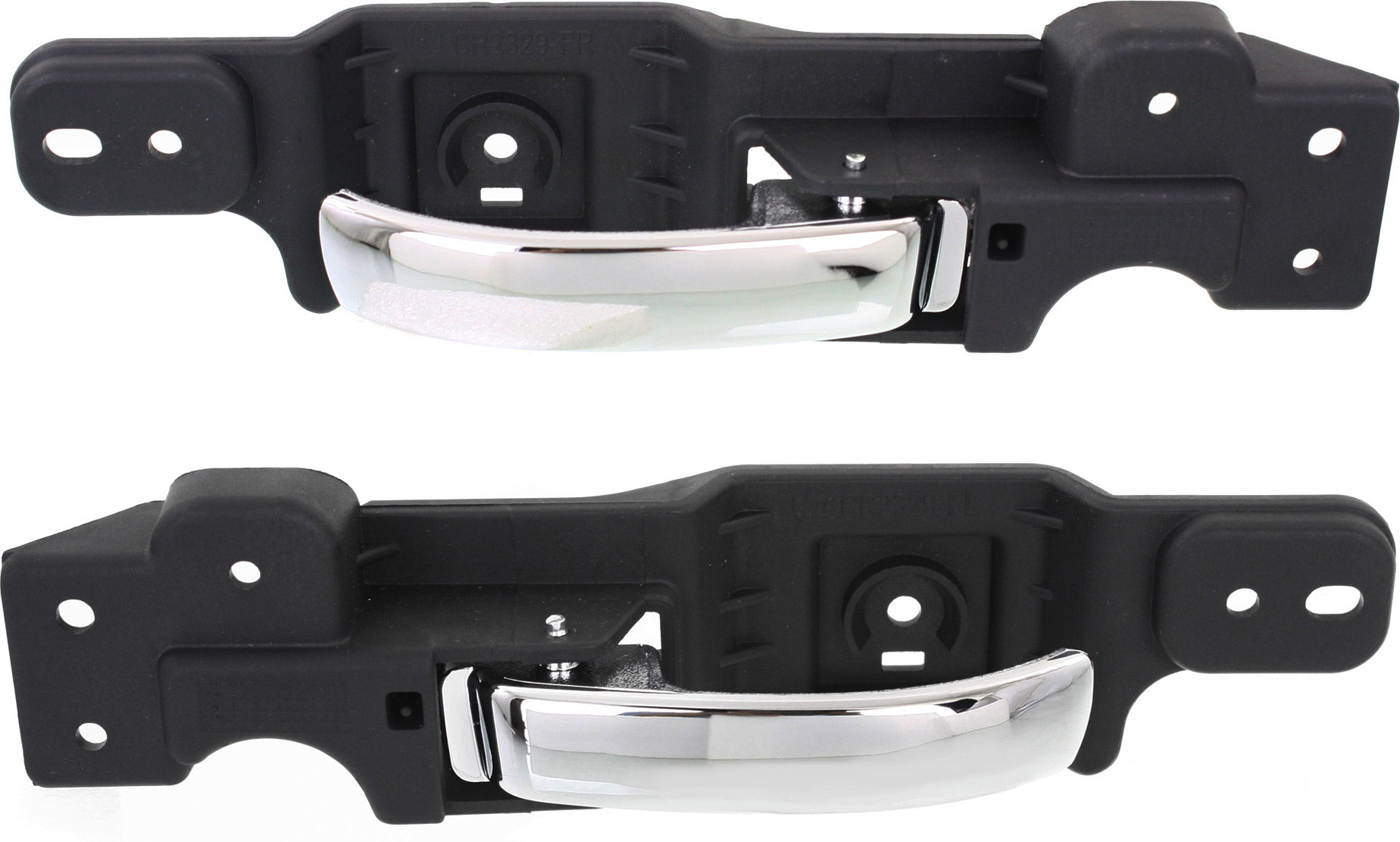 AM CHALLENGER 08-14 FRONT INTERIOR DOOR HANDLE RH AND LH Chrome Plastic SKU SET REPD462347 Partslink CH1353152 CH1352152 OEM 1MV561DVAA 1MV571DVAA