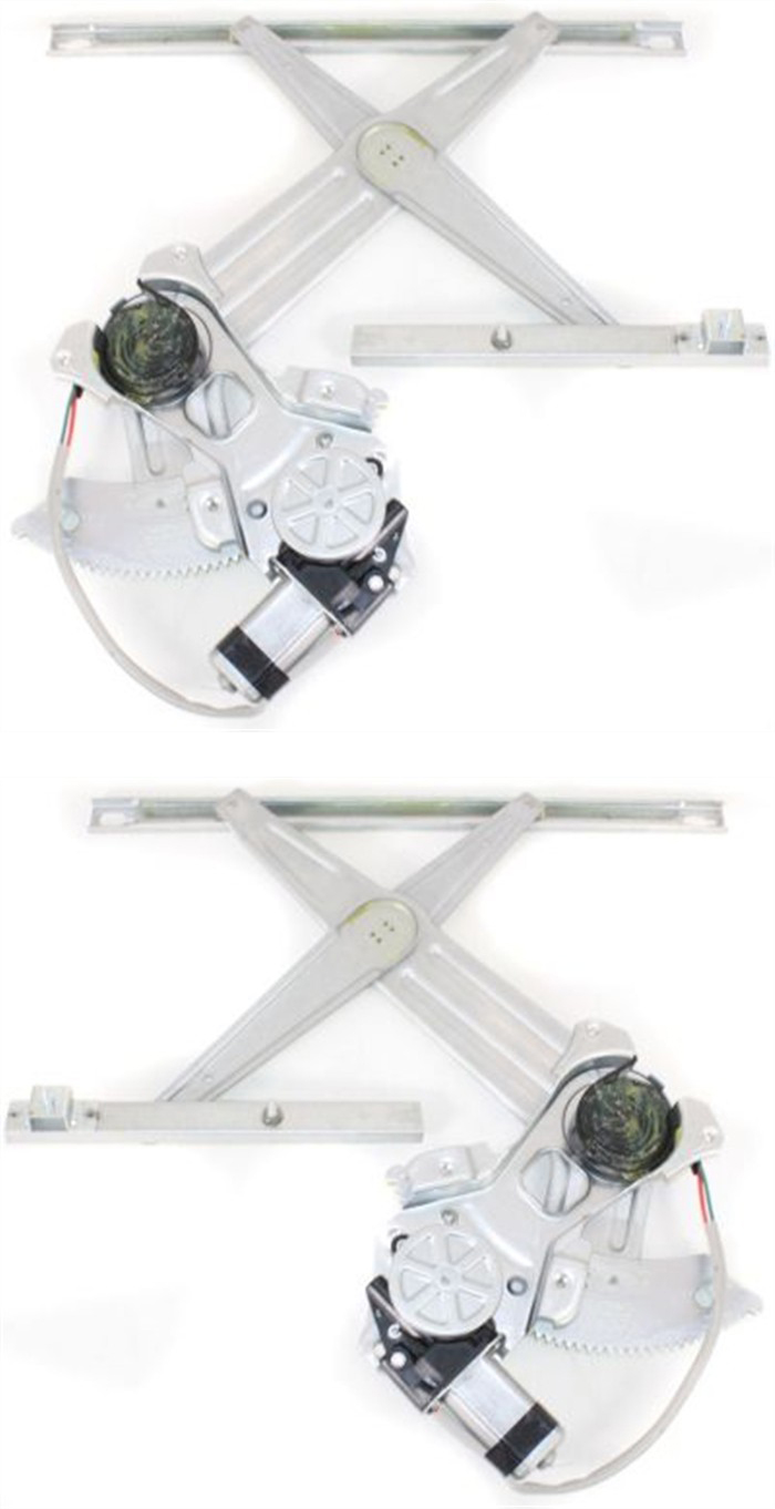 AM RAM FULL SIZE P U 02-10 FRONT WINDOW REGULATOR RH AND LH Set of 2 Power w Motor SKU SET REPD462917 Partslink CH1351134 CH1350134 OEM 55275598AC 55275599AC
