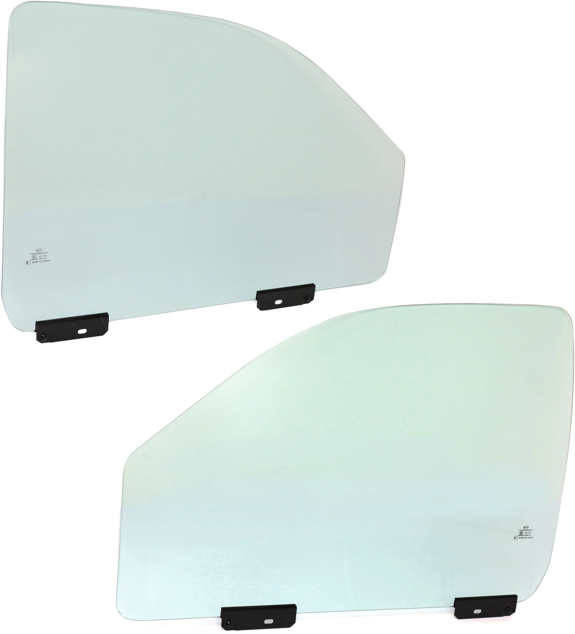 AM DAKOTA 97-04 FRONT DOOR GLASS RH and LH Green Tint w Clips 2 Door SKU SET REPD480105 OEM 55112130AA DD09196GTYN DD10429