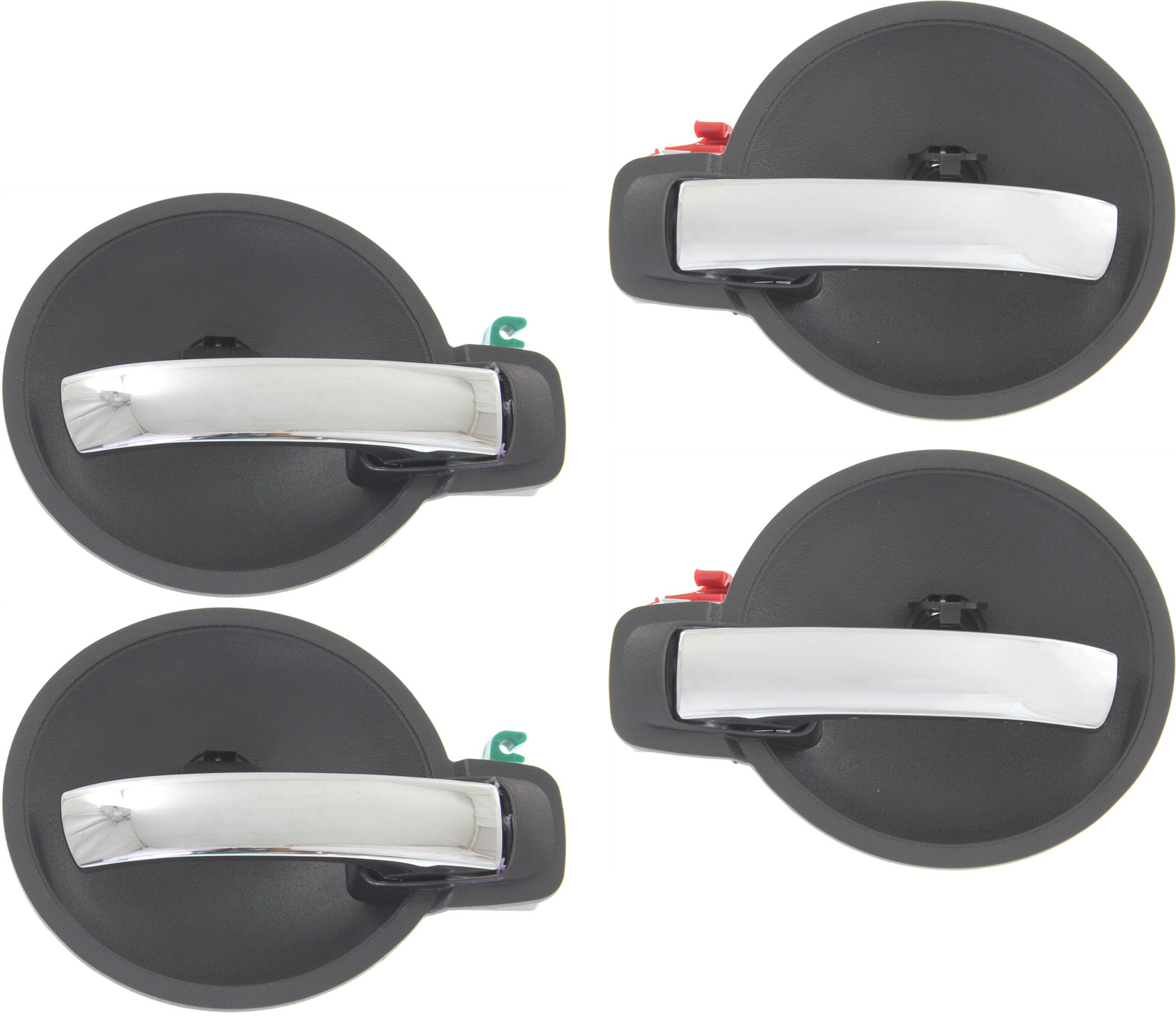 AM CHARGER 06-10 FRONT AND REAR DOOR HANDLE RH AND LH Inside Chrme Lvr+Gray Hsg. Plastic+Metal SKU SET REPD491327-4 Partslink CH1553104 CH1552104 OEM 1LF90XDVAA 1LF91XDVAA