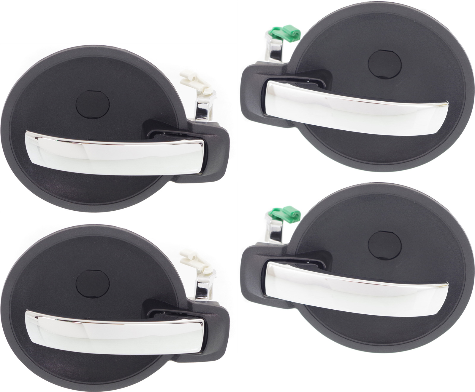 AM MAGNUM 05-08 CHARGER 06-10 FRONT AND REAR DOOR HANDLE RH AND LH Set of 4 Inside Chrme Lvr+Blk Hsg. Plastic+Metal SKU SET REPD491355-4