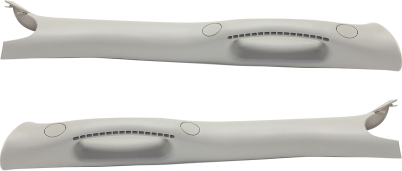 AM DODGE FULL SIZE P U 02-09 GRAB HANDLE Front RH and LH A Pillar Trim Moulding Light Graystone Plastic SKU SET REPD508505 OEM 1TE74BD1AA 1TE75BD1AA
