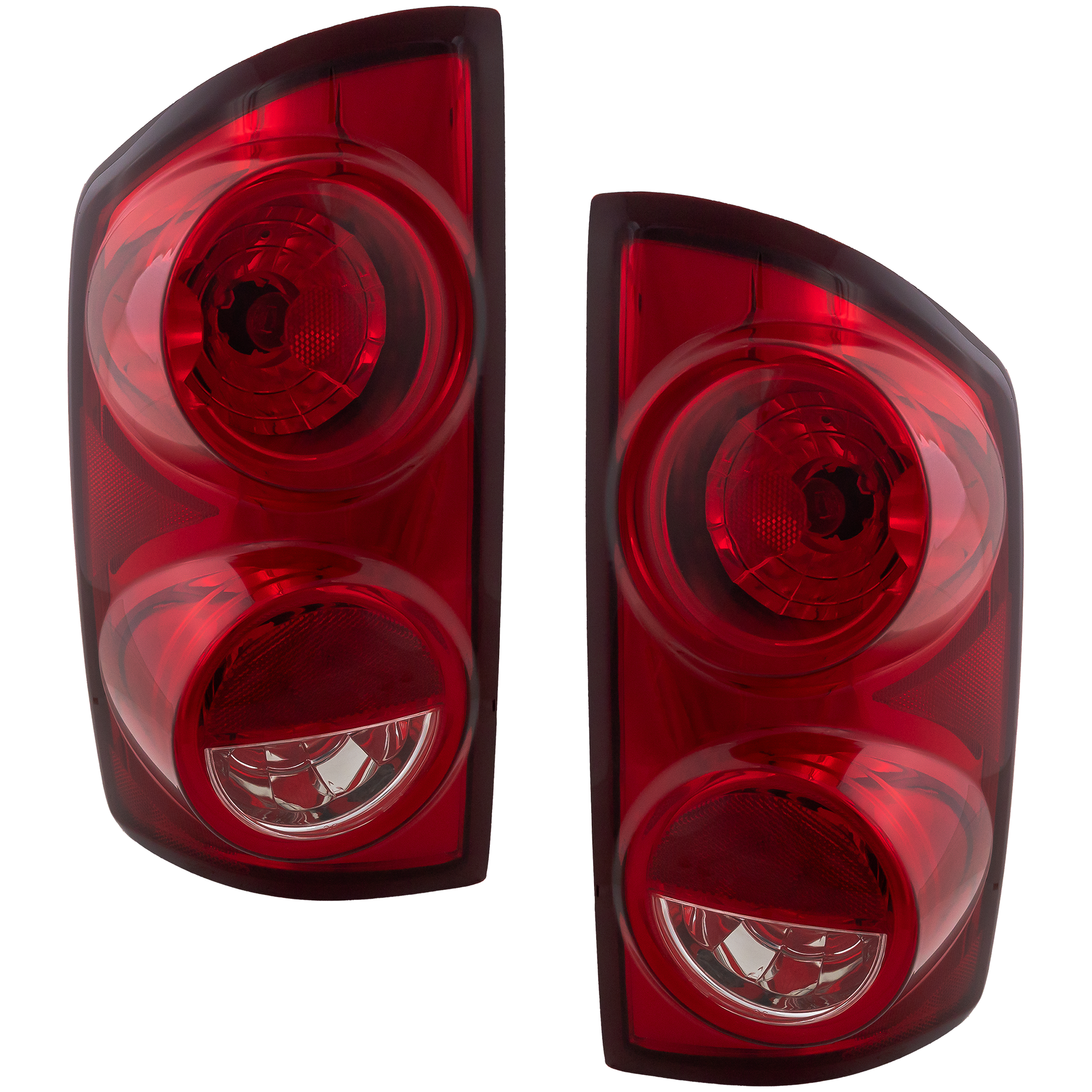 AM DODGE FULL SIZE P U 07-09 TAIL LAMP RH AND LH Assembly Halogen CAPA SKU SET REPD730109Q Partslink CH2801165C CH2800165C OEM 55277302AC 55277303AC