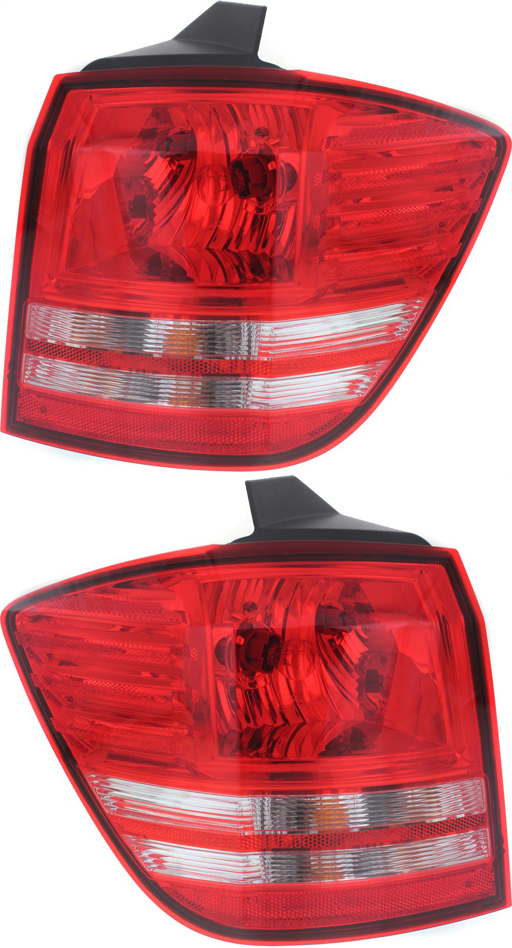 AM JOURNEY 09-09 TAIL LAMP RH AND LH Outer Assembly Halogen w Turn Signal Light Bulb SKU SET REPD730153 Partslink CH2819126 CH2818126 OEM 68185888AA 68185889AA
